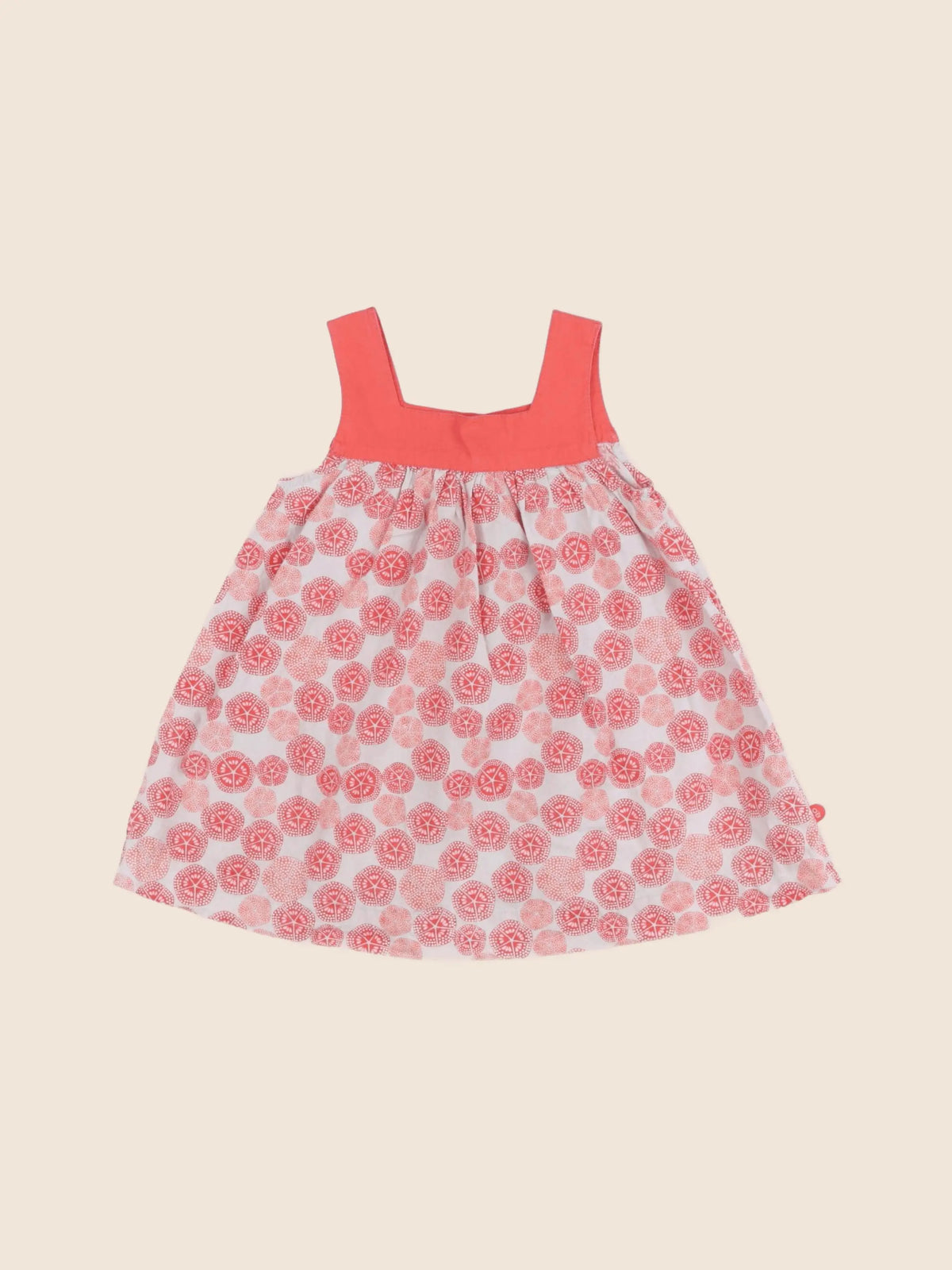 Obaïbi - robe rouge, gris - 12 mois