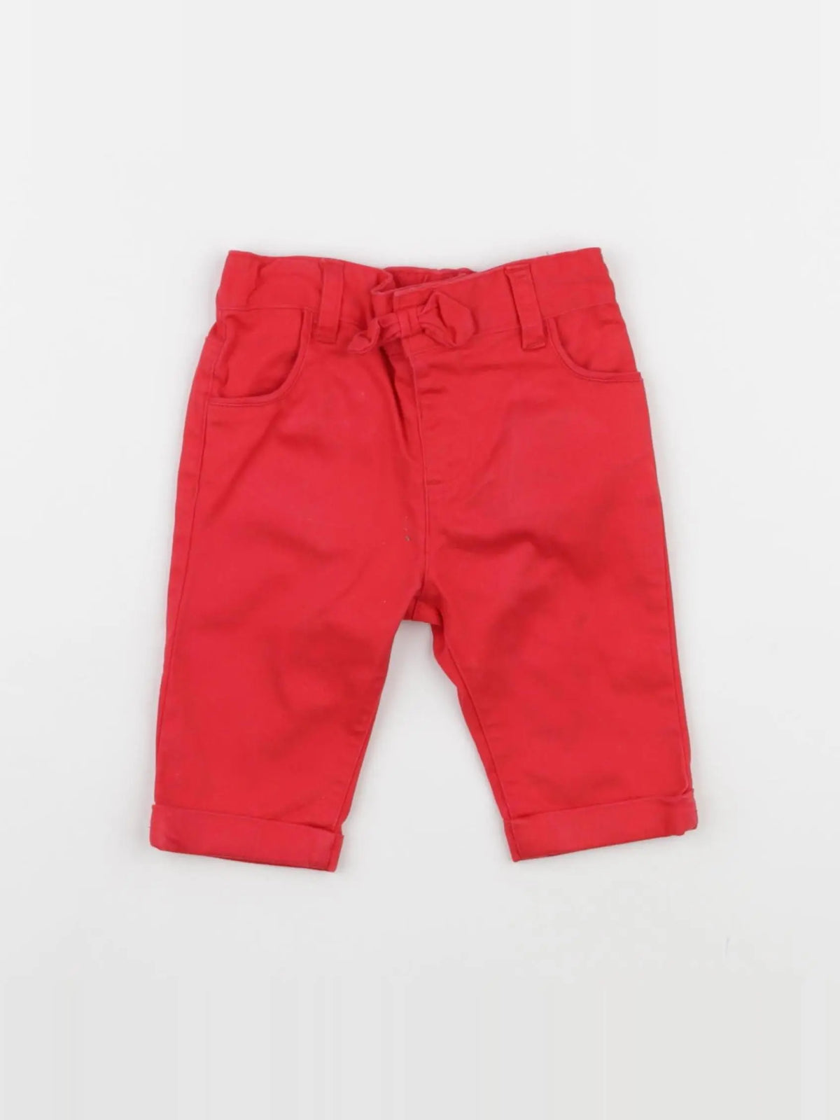 DPAM - pantalon rouge - 3 mois