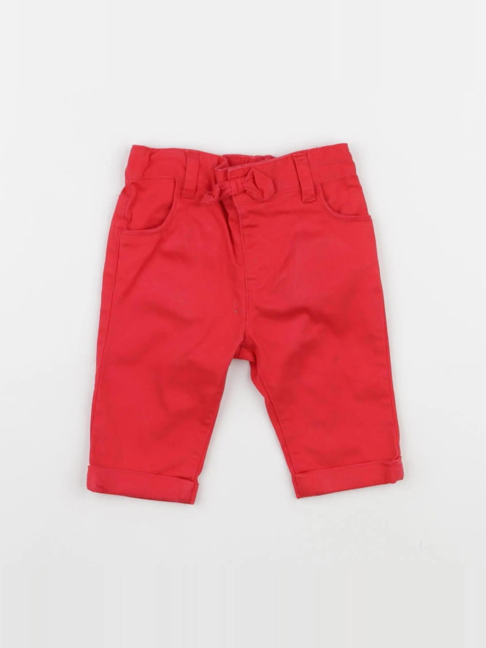 DPAM - pantalon rouge - 3 mois