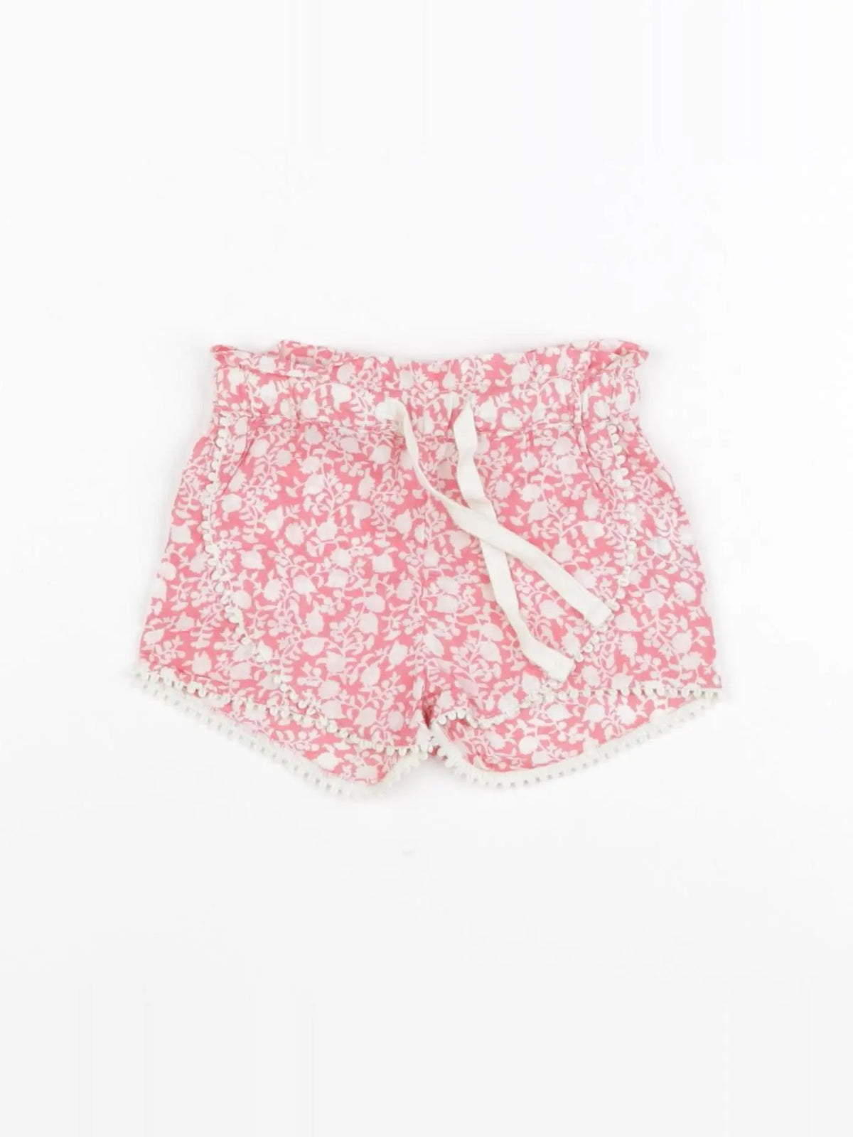 Boutchou - short rose, blanc - 6 mois