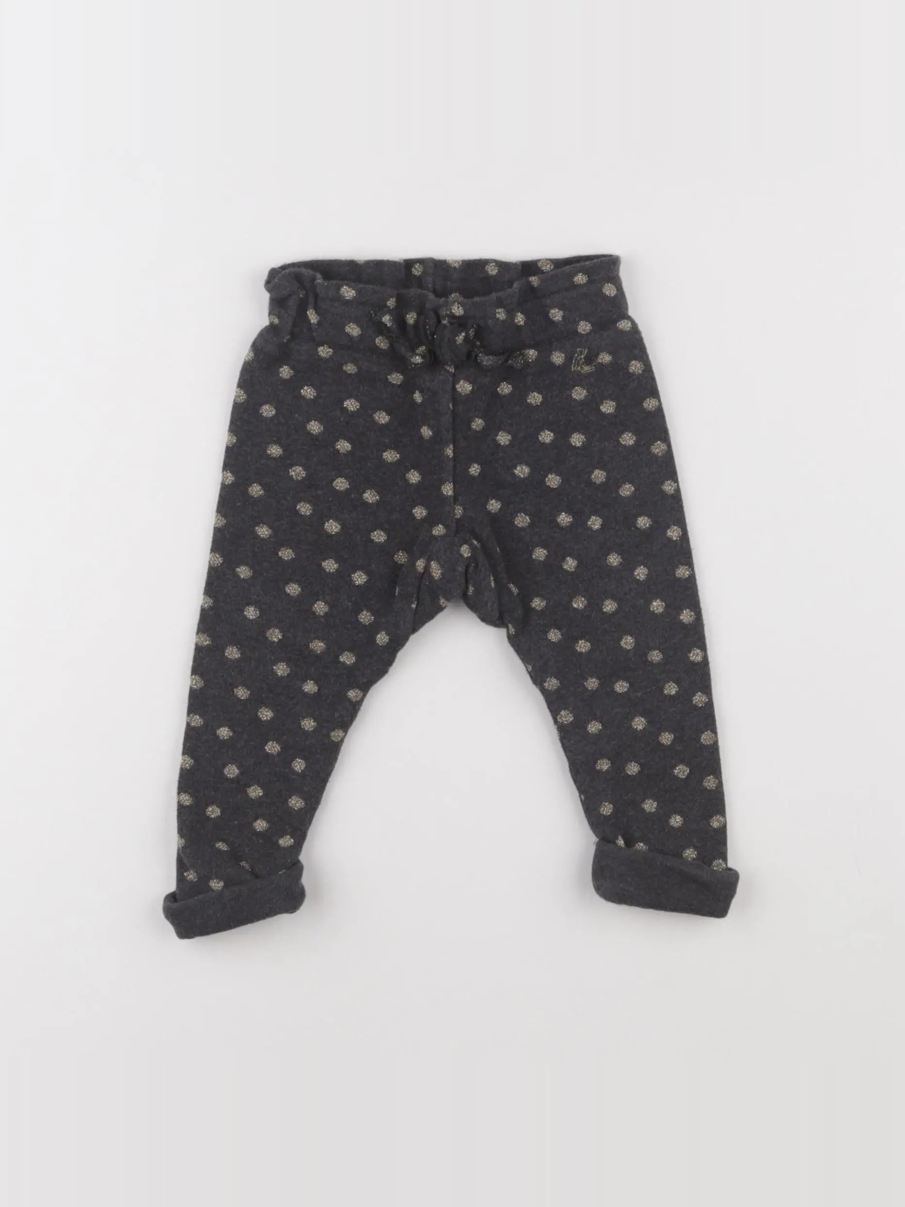 Petit Bateau - jogging gris, or - 6 mois