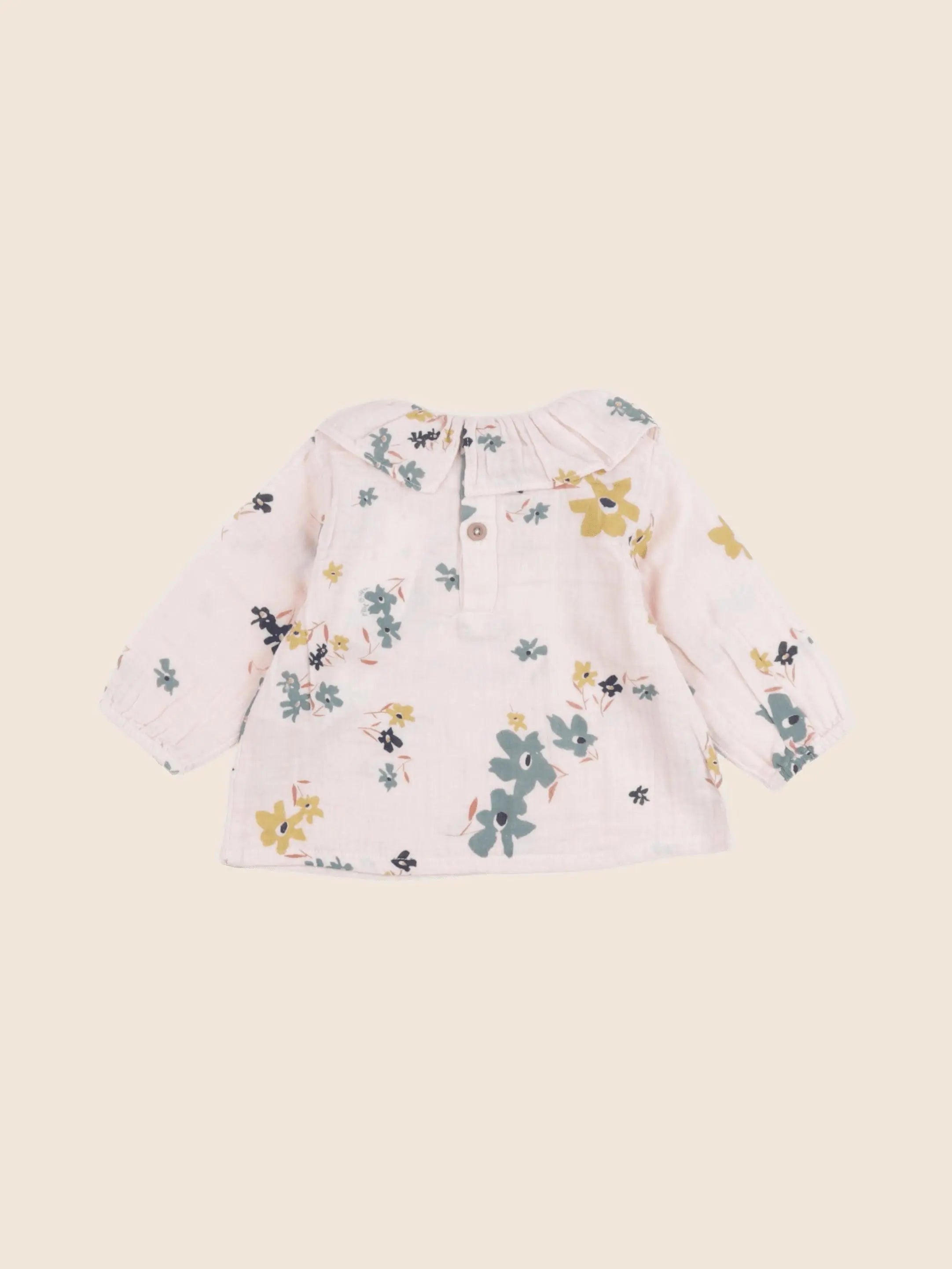 Petit Bateau - blouse rose - 12 mois
