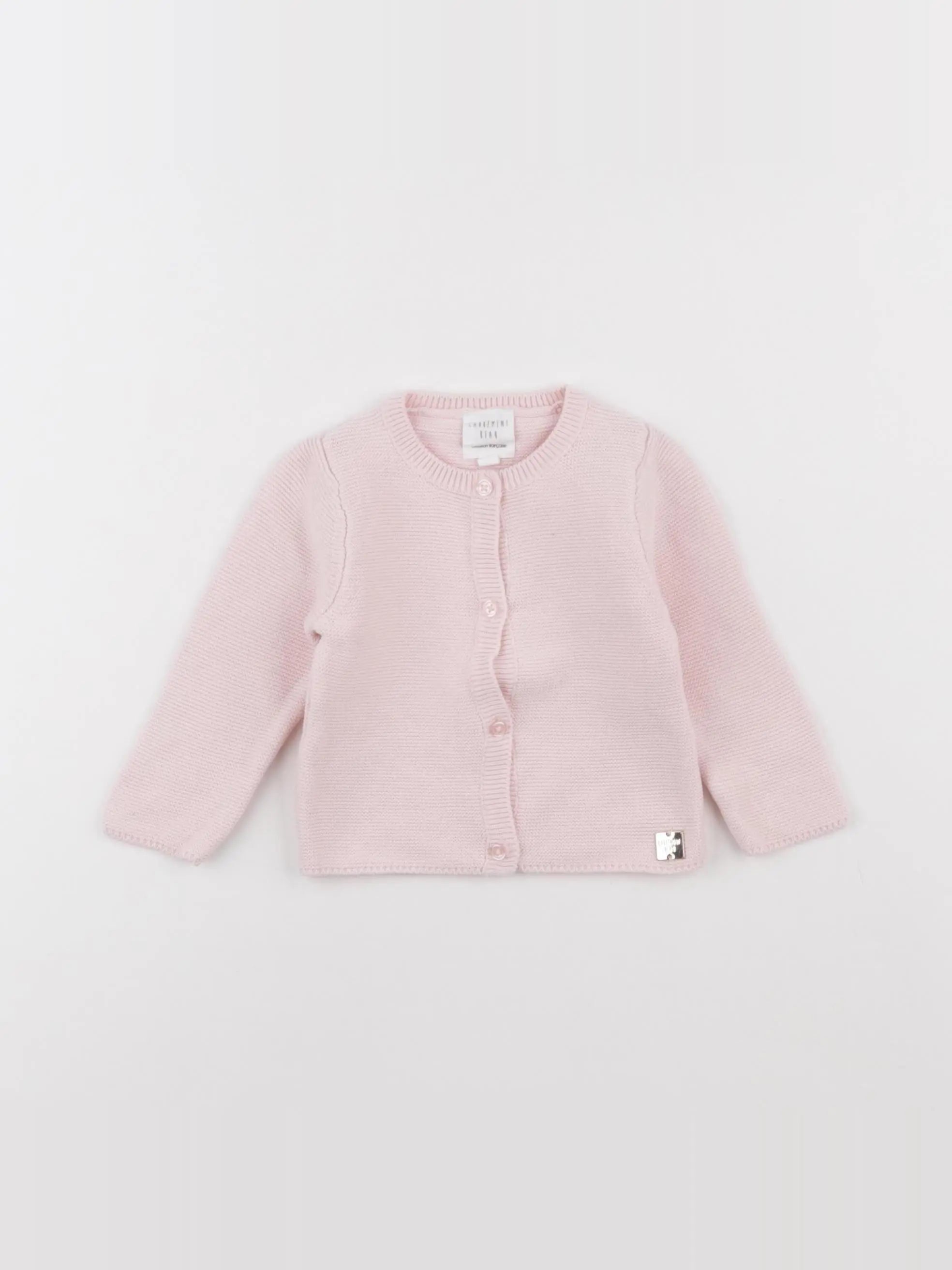 Carrément Beau - gilet rose - 6 mois