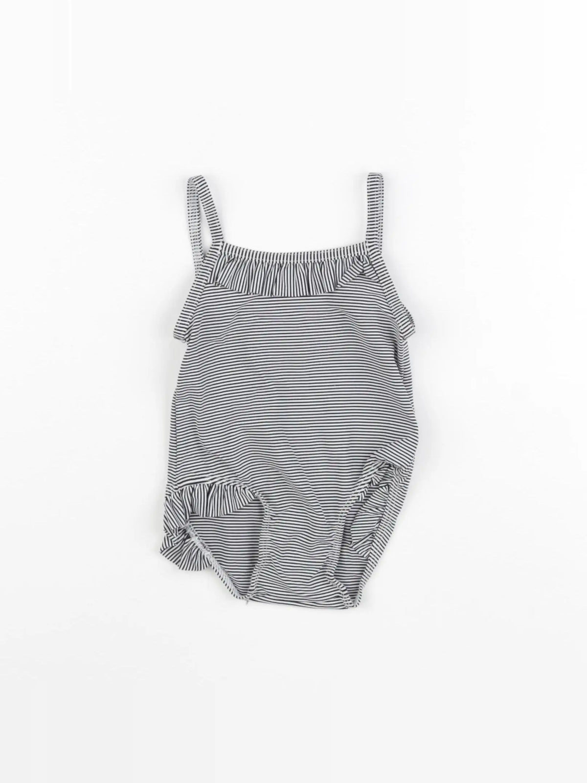 Petit Bateau - maillot de bain blanc, bleu - 6 mois