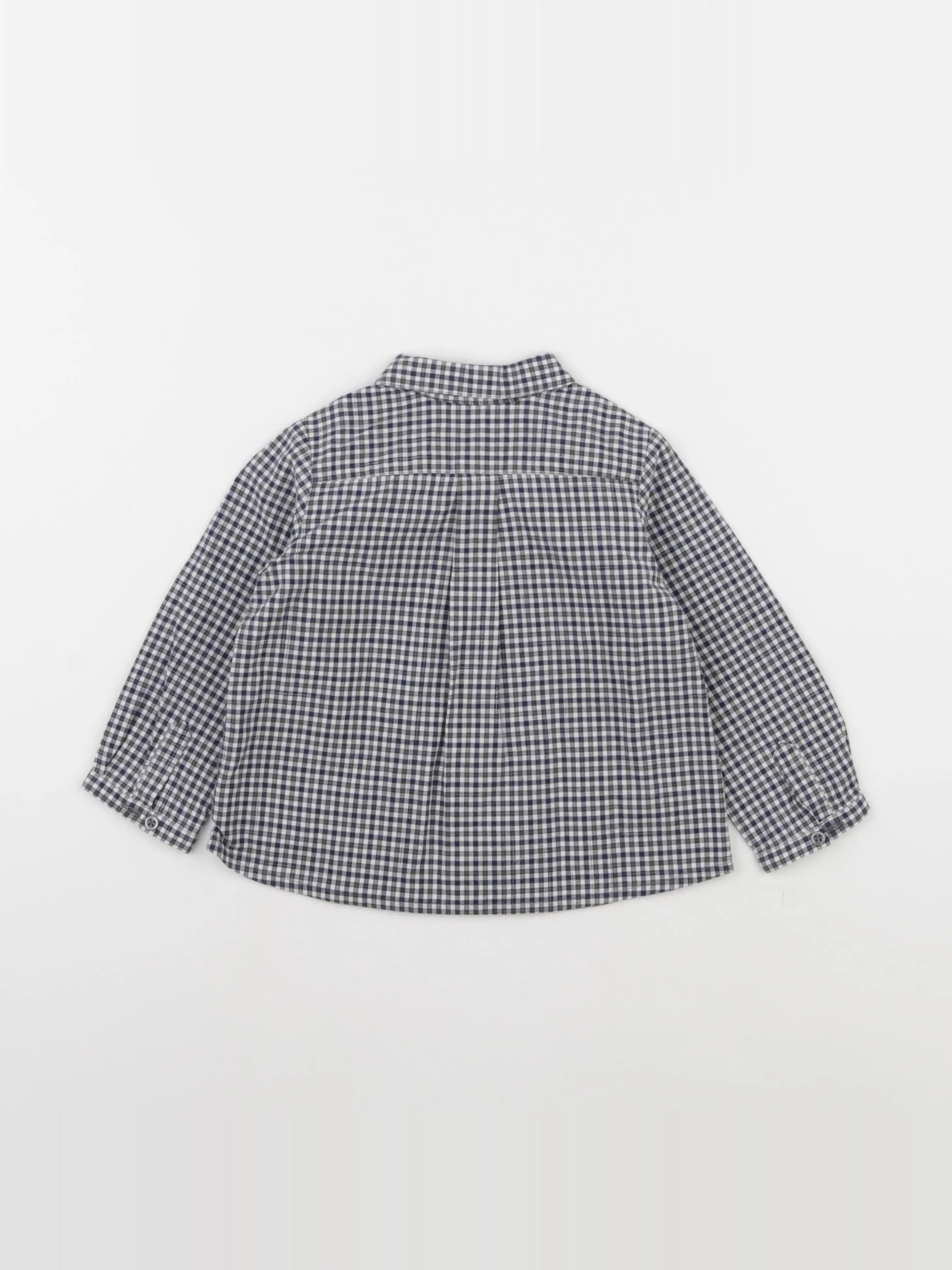 Bonpoint - chemise blanc, bleu - 18 mois