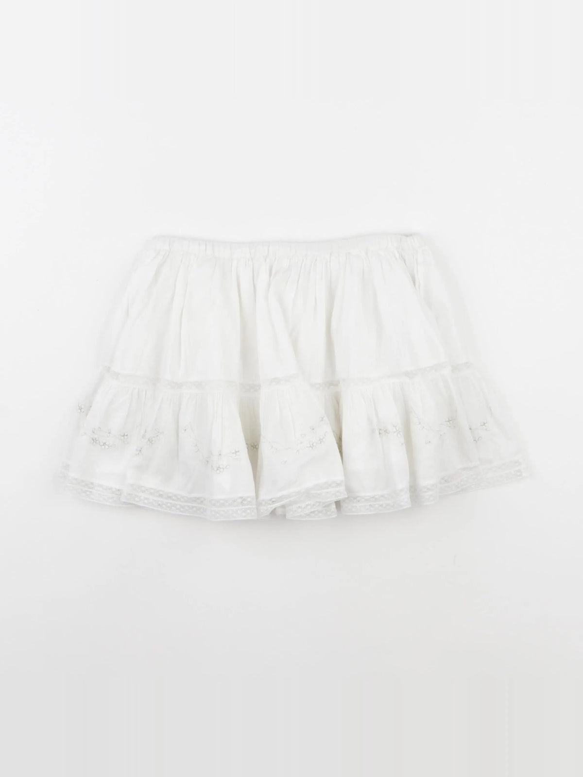 Bonpoint - jupe blanc - 6 ans