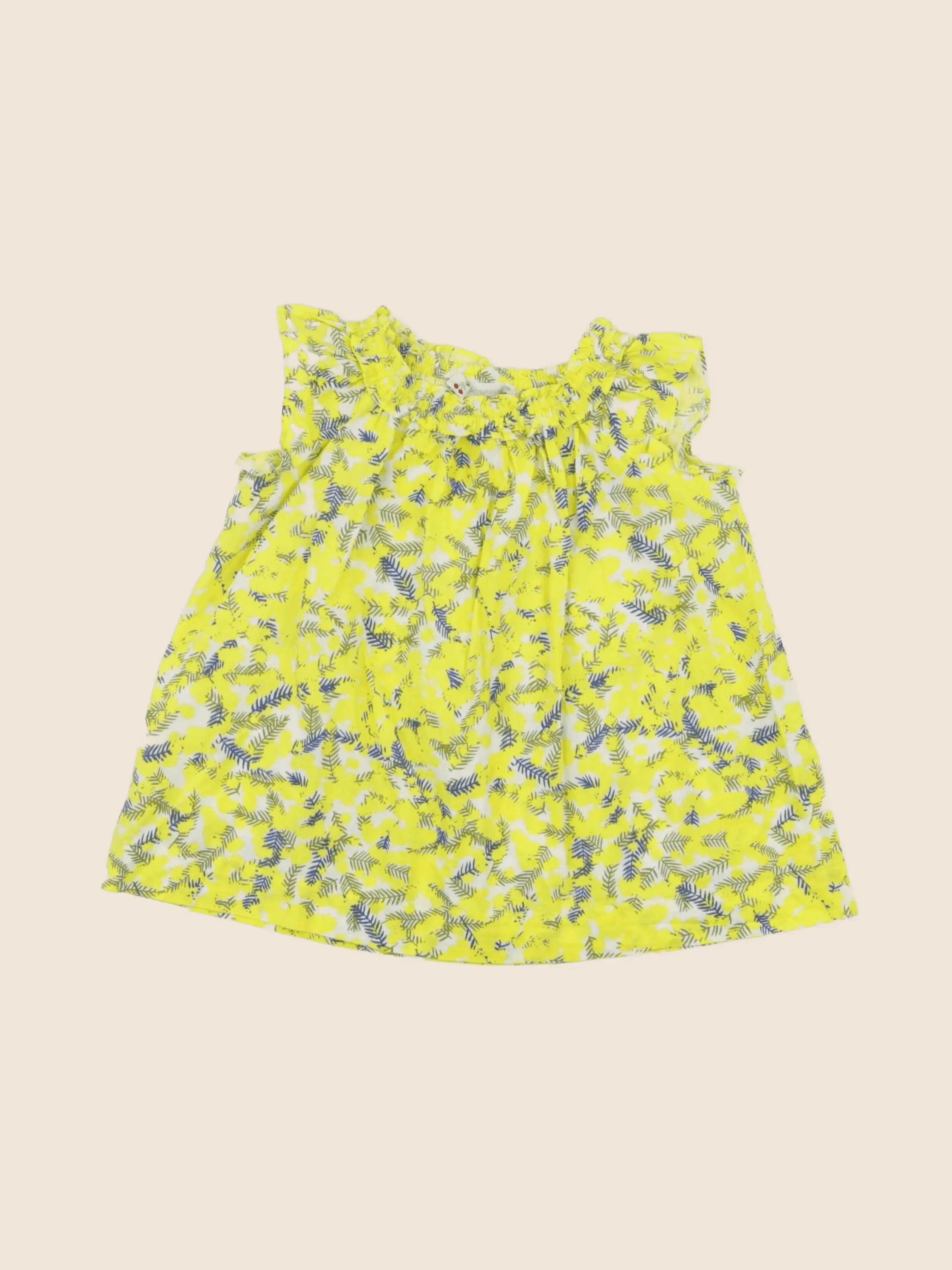 Bonpoint - robe jaune - 6 mois
