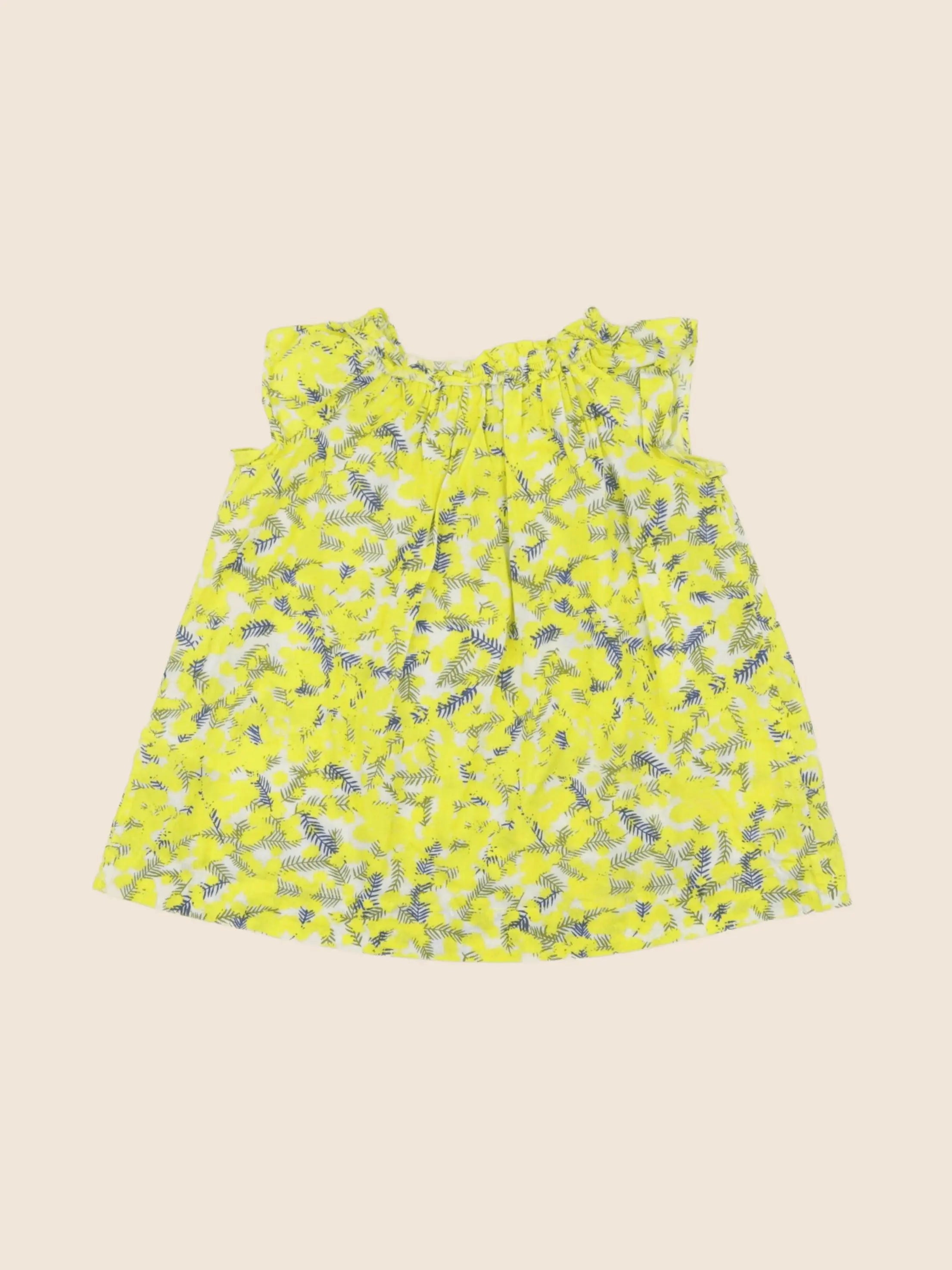 Bonpoint - robe jaune - 6 mois
