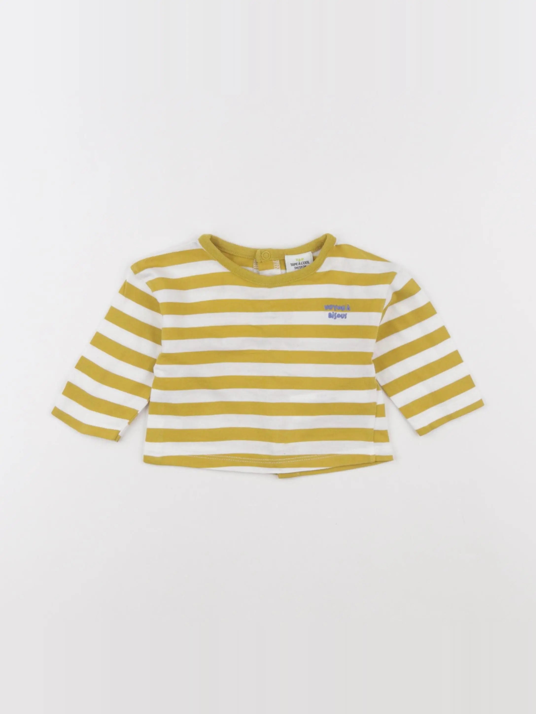 Tape à l'oeil - tee-shirt jaune - 3 mois
