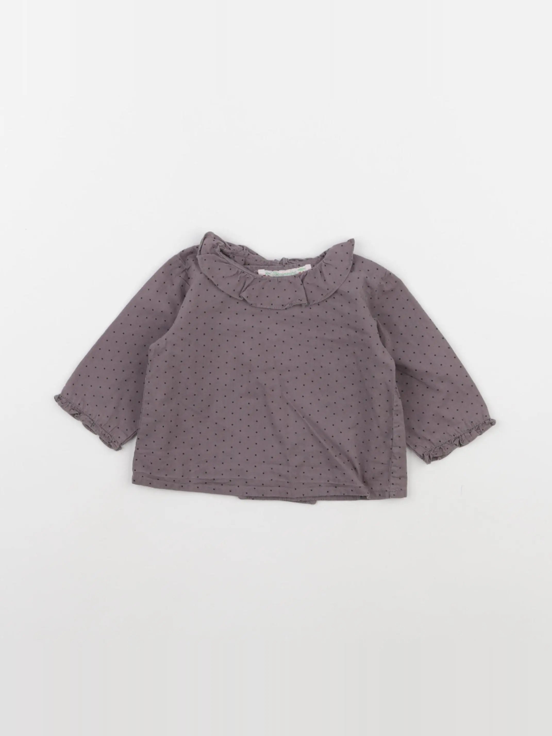 Bonpoint - blouse gris - 3 mois