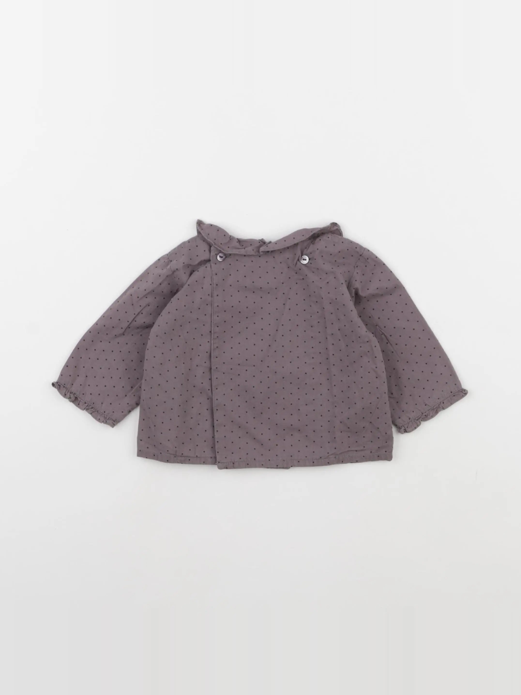 Bonpoint - blouse gris - 3 mois