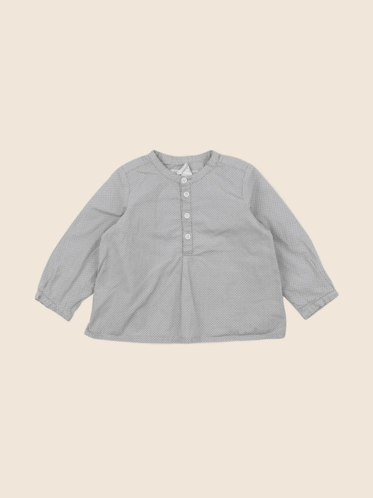 Bonpoint - chemise gris - 12 mois