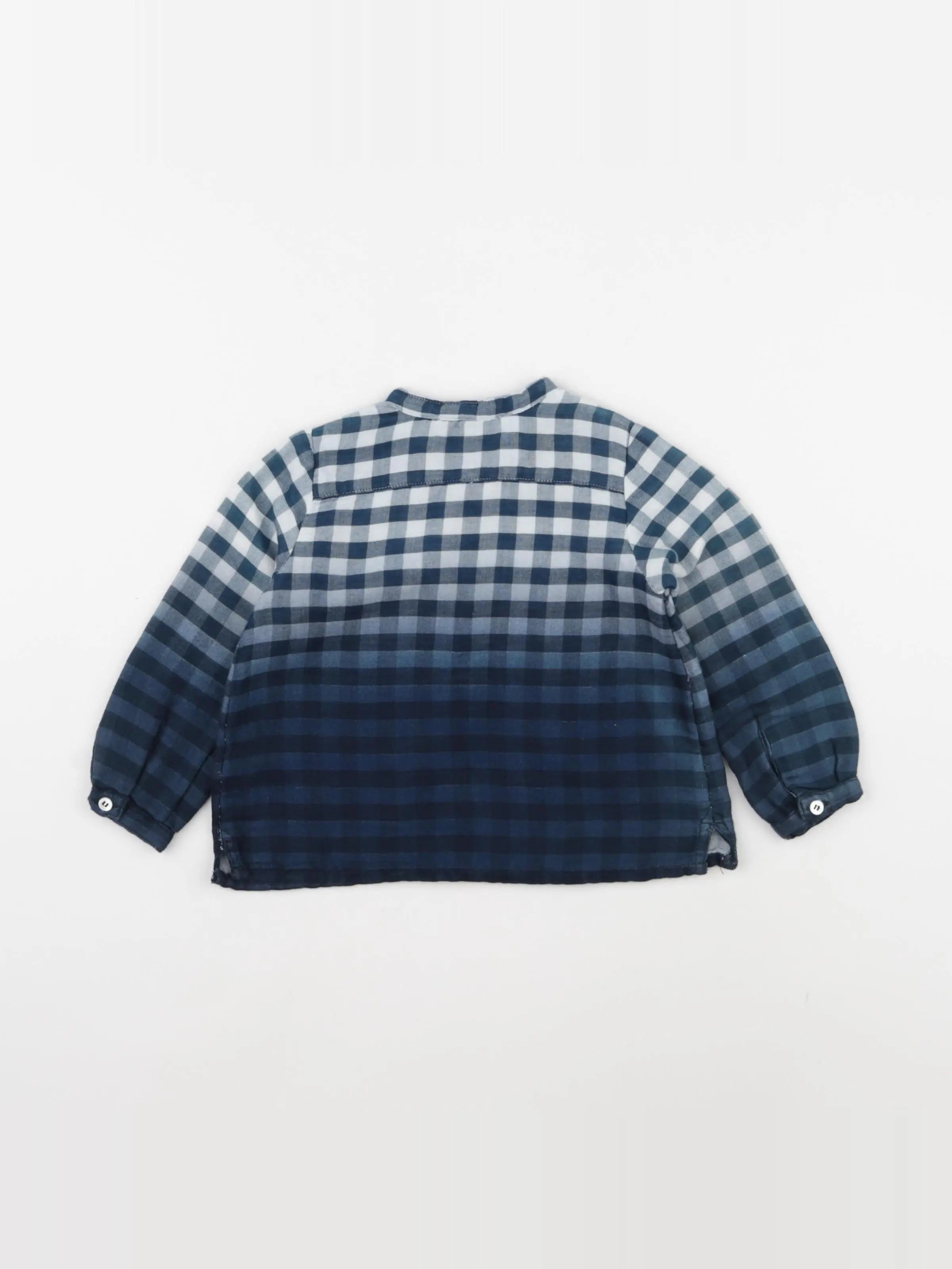 Bonpoint - blouse bleu - 12 mois