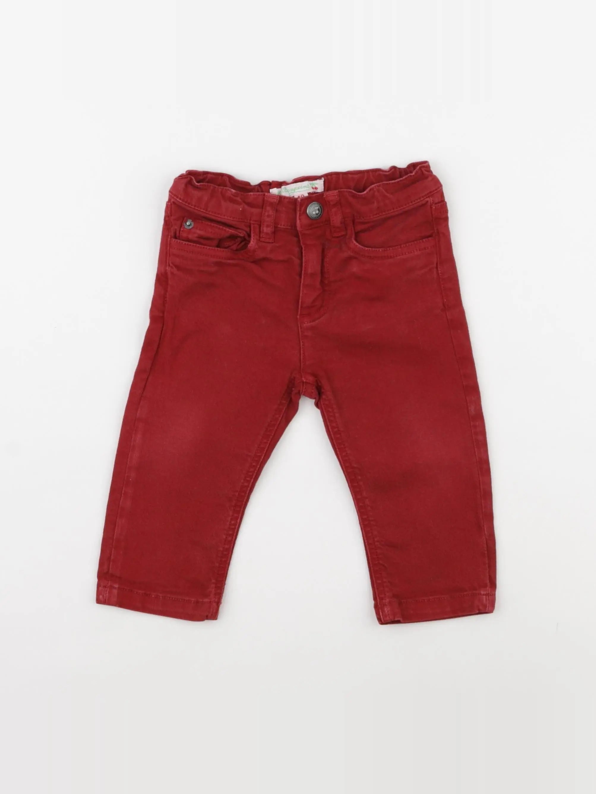 Bonpoint - jean rouge - 12 mois