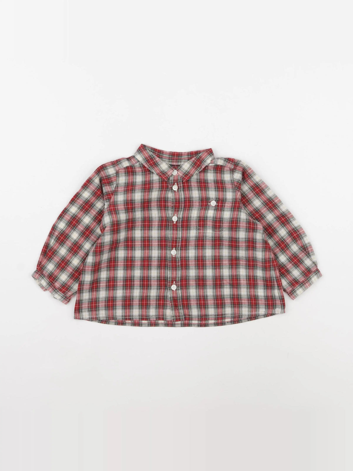 Bonpoint - chemise multicolore - 12 mois