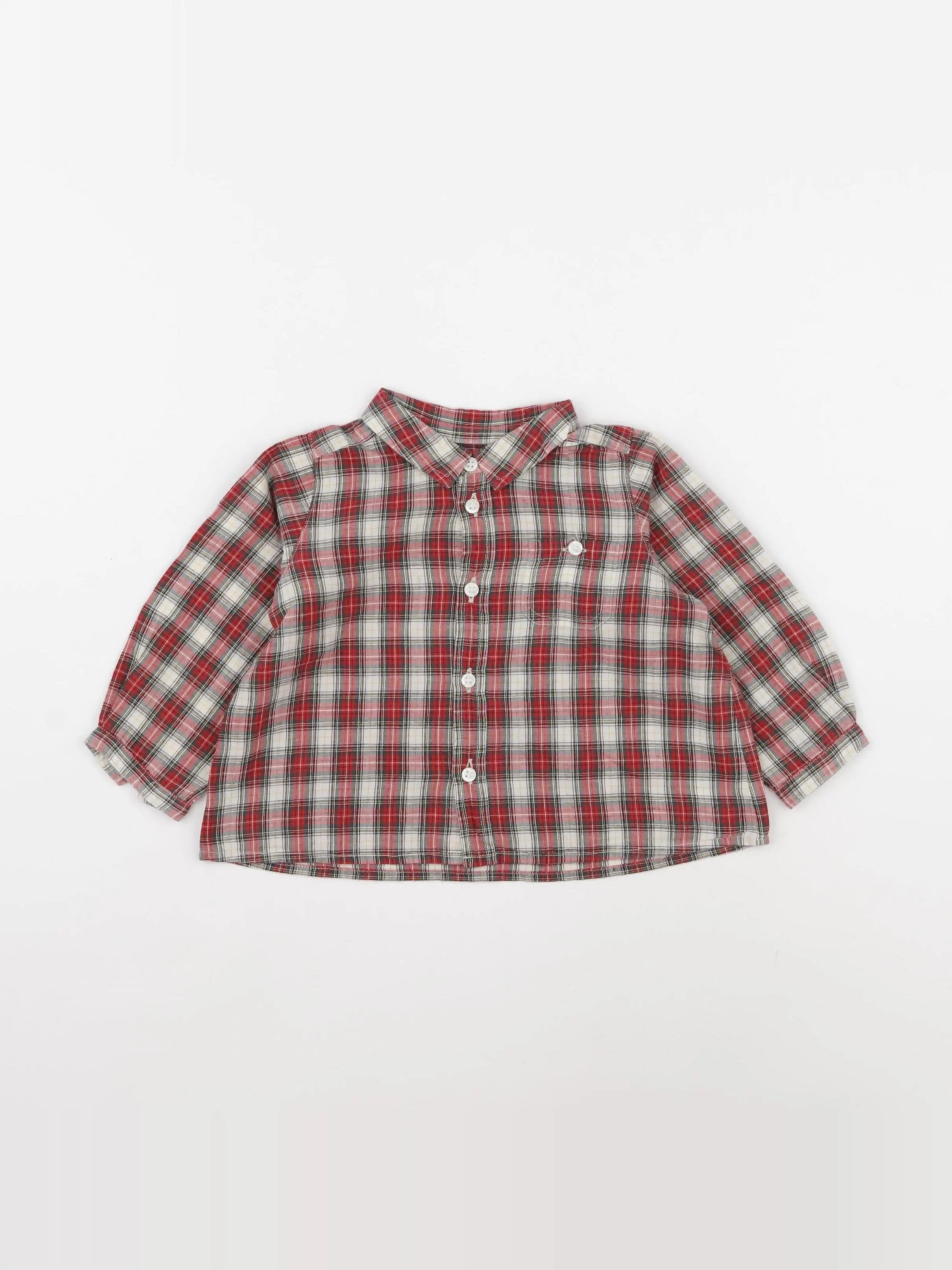 Bonpoint - chemise multicolore - 12 mois