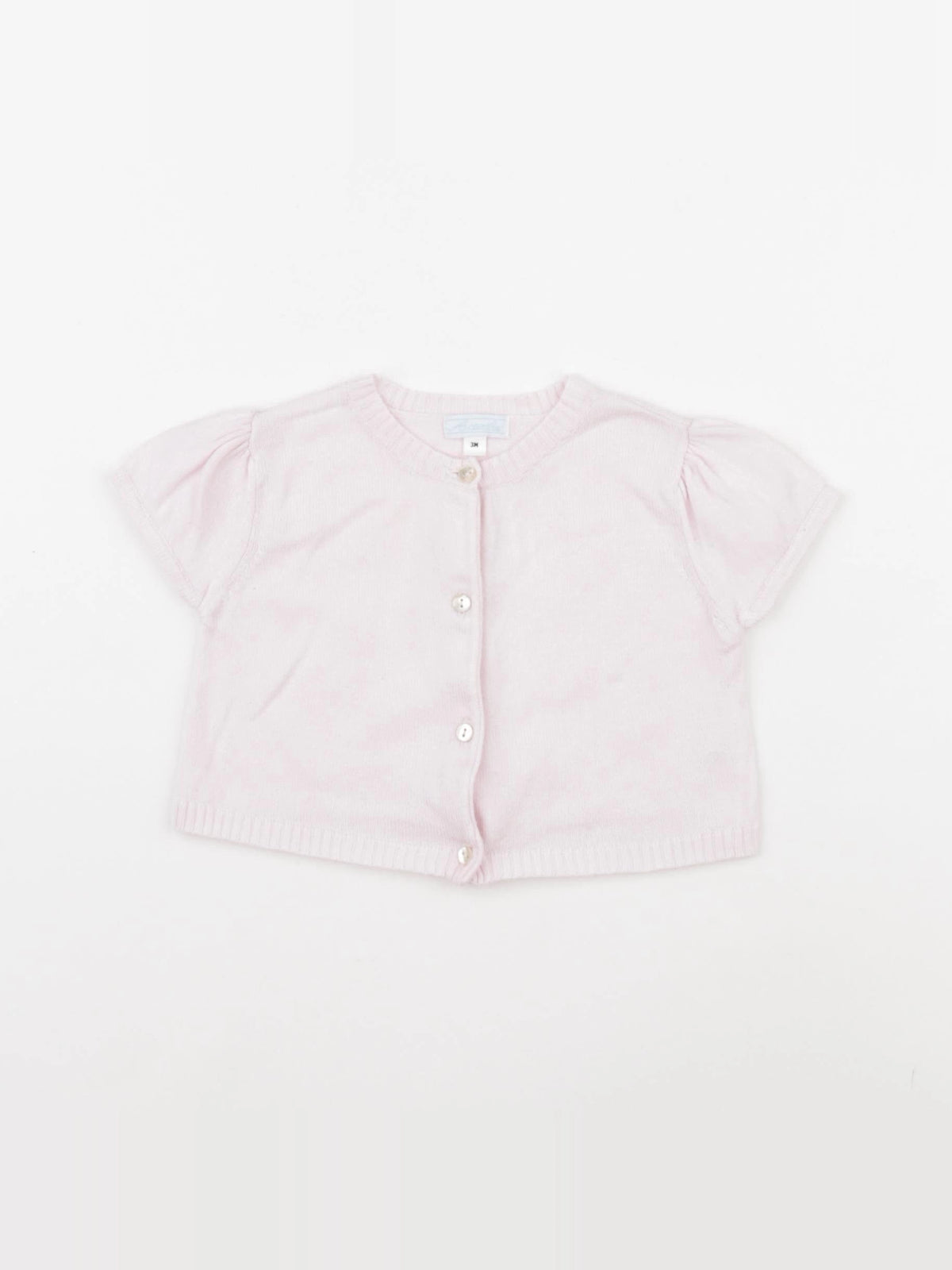 Acanthe - gilet rose - 3 mois
