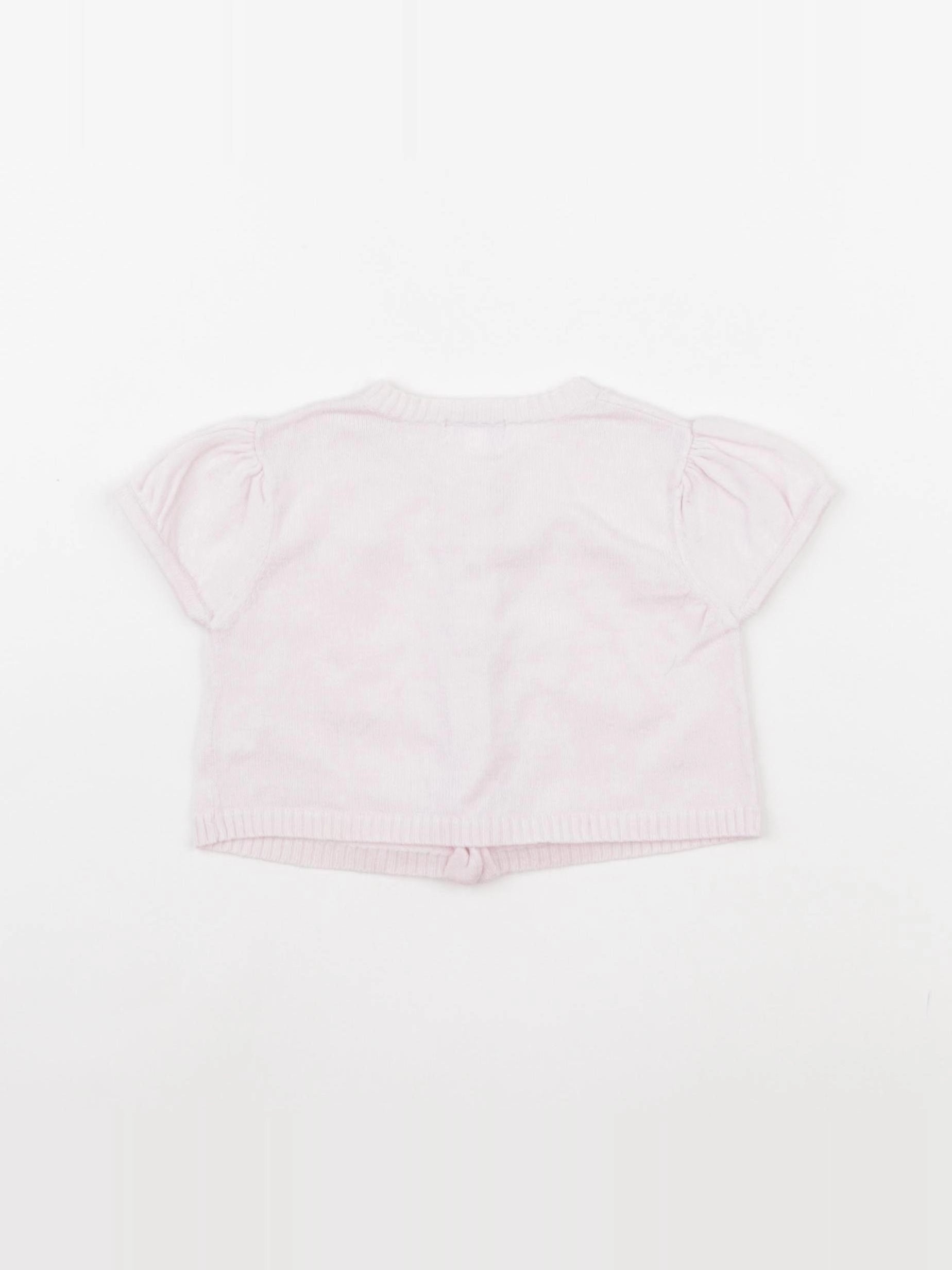 Acanthe - gilet rose - 3 mois