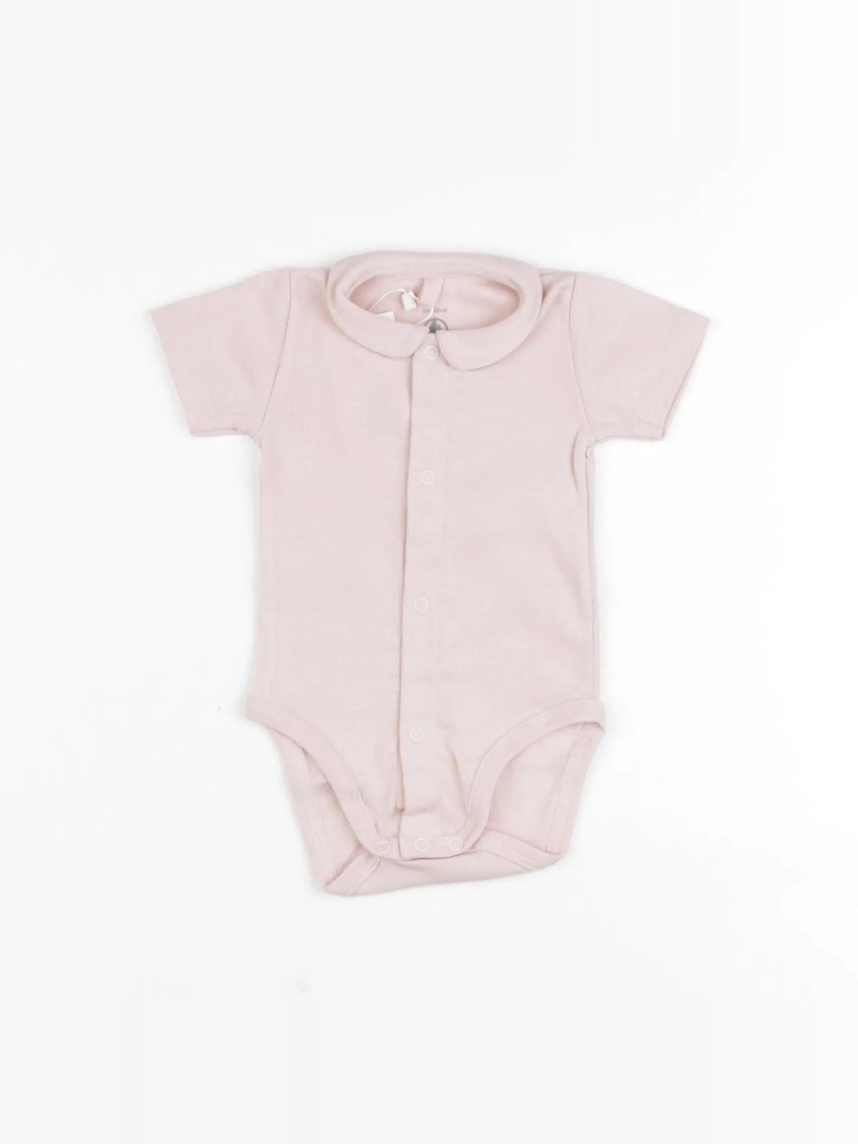 Petit Bateau - body à col rose - 3 mois