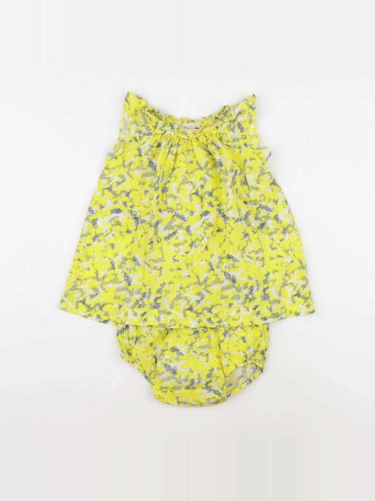 Bonpoint - robe jaune - 12 mois
