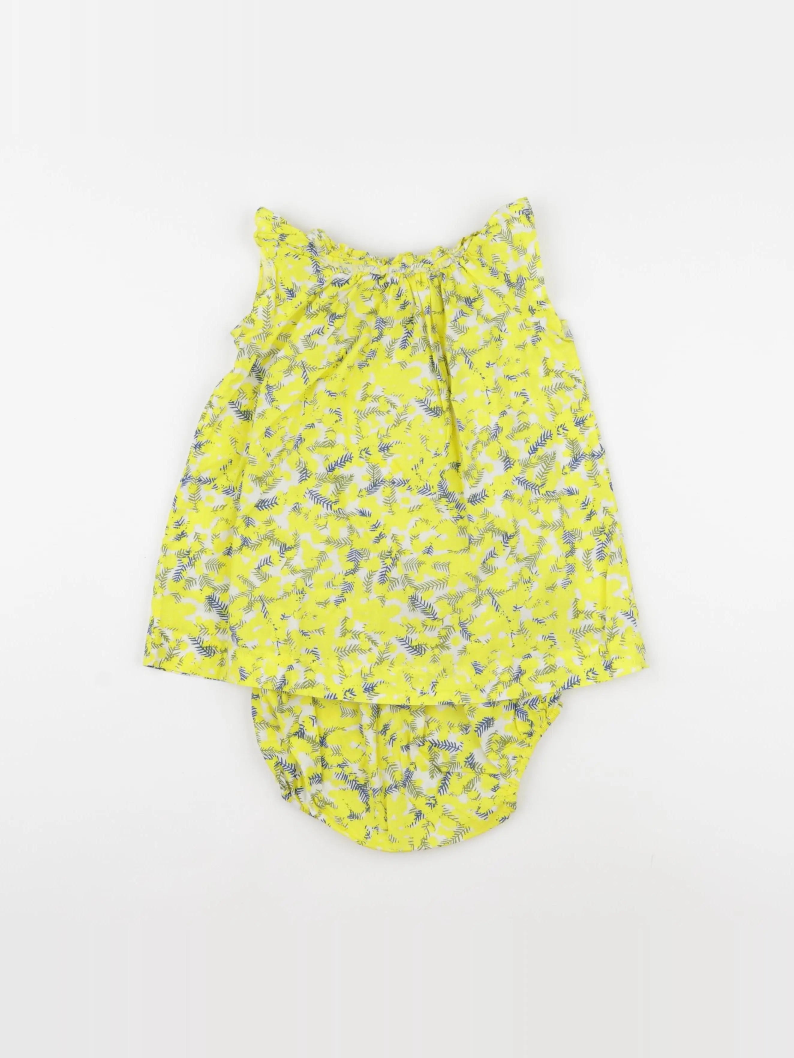Bonpoint - robe jaune - 12 mois