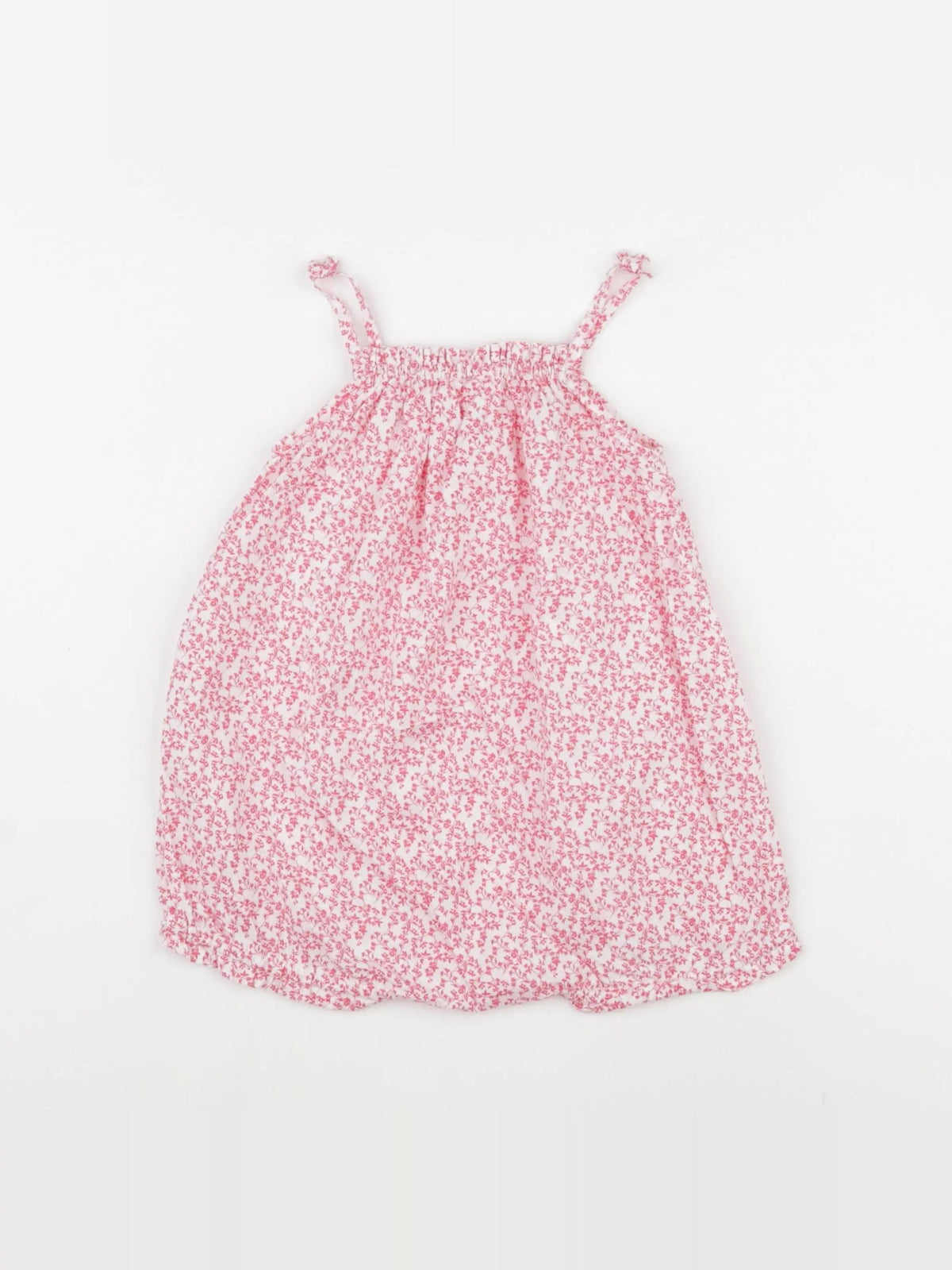 Acanthe - combinaison blanc, rose - 6 mois