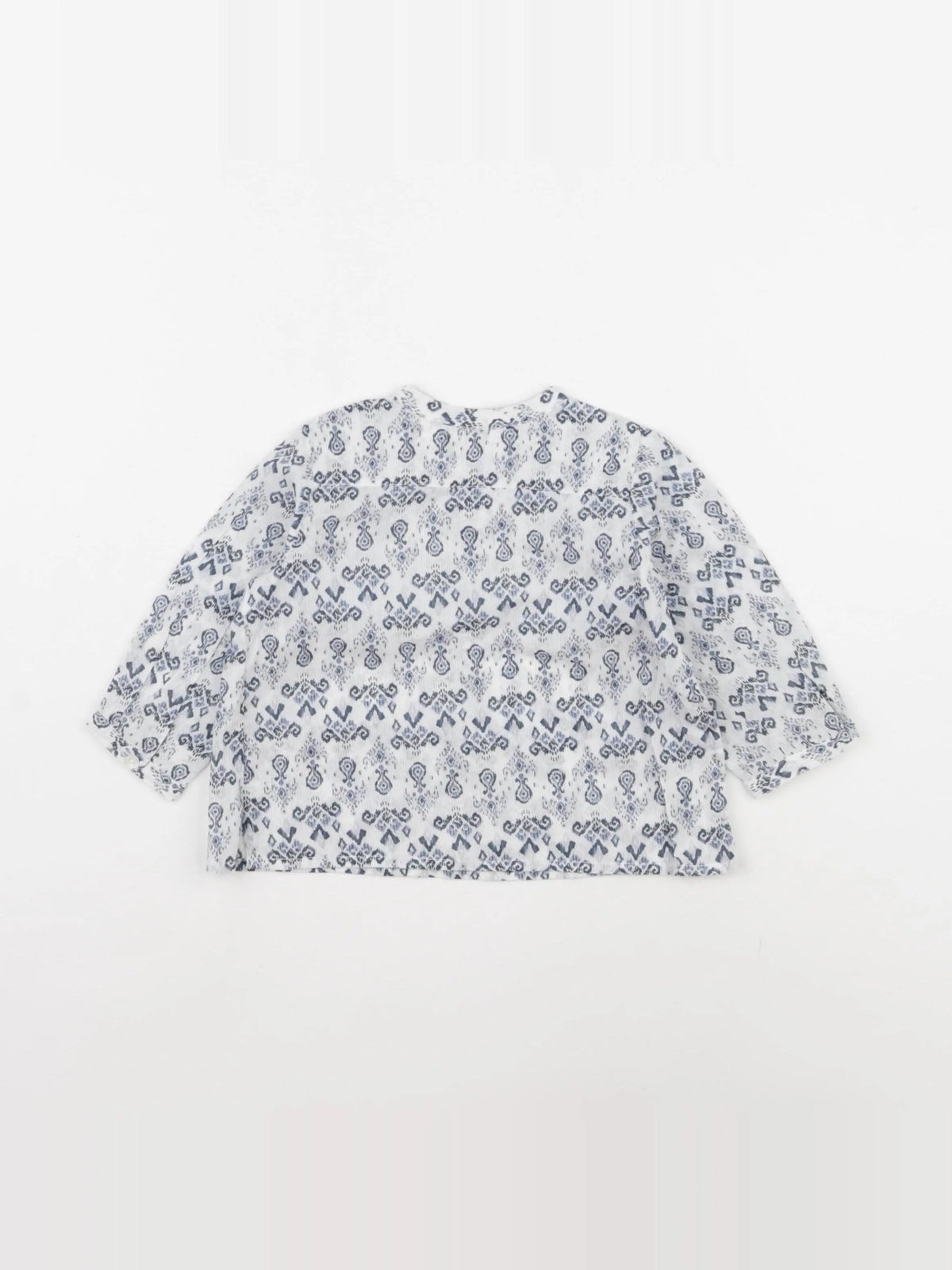 Bonpoint - blouse blanc, bleu - 6 mois