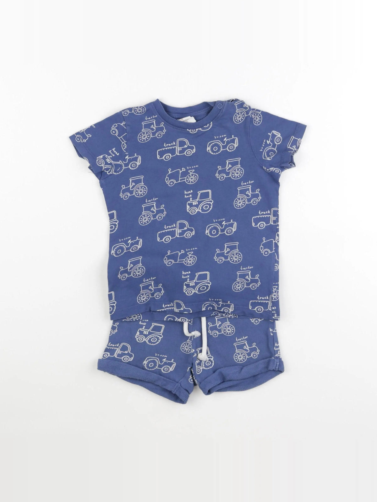 H&M - ensemble bleu - 12/18 mois