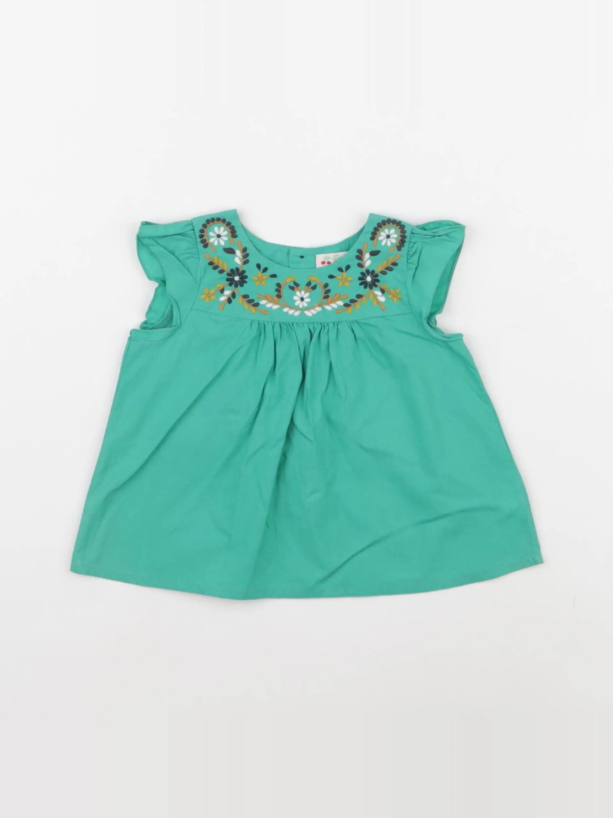 Bonpoint - blouse vert - 12 mois