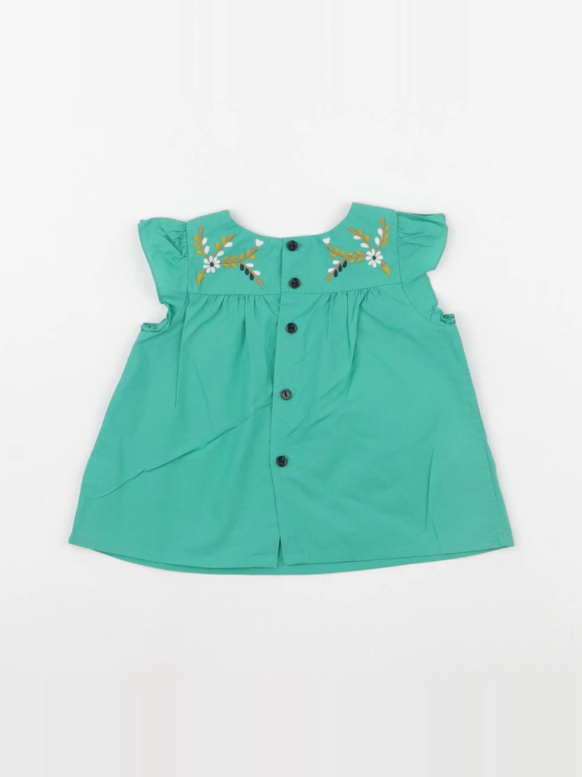 Bonpoint - blouse vert - 12 mois