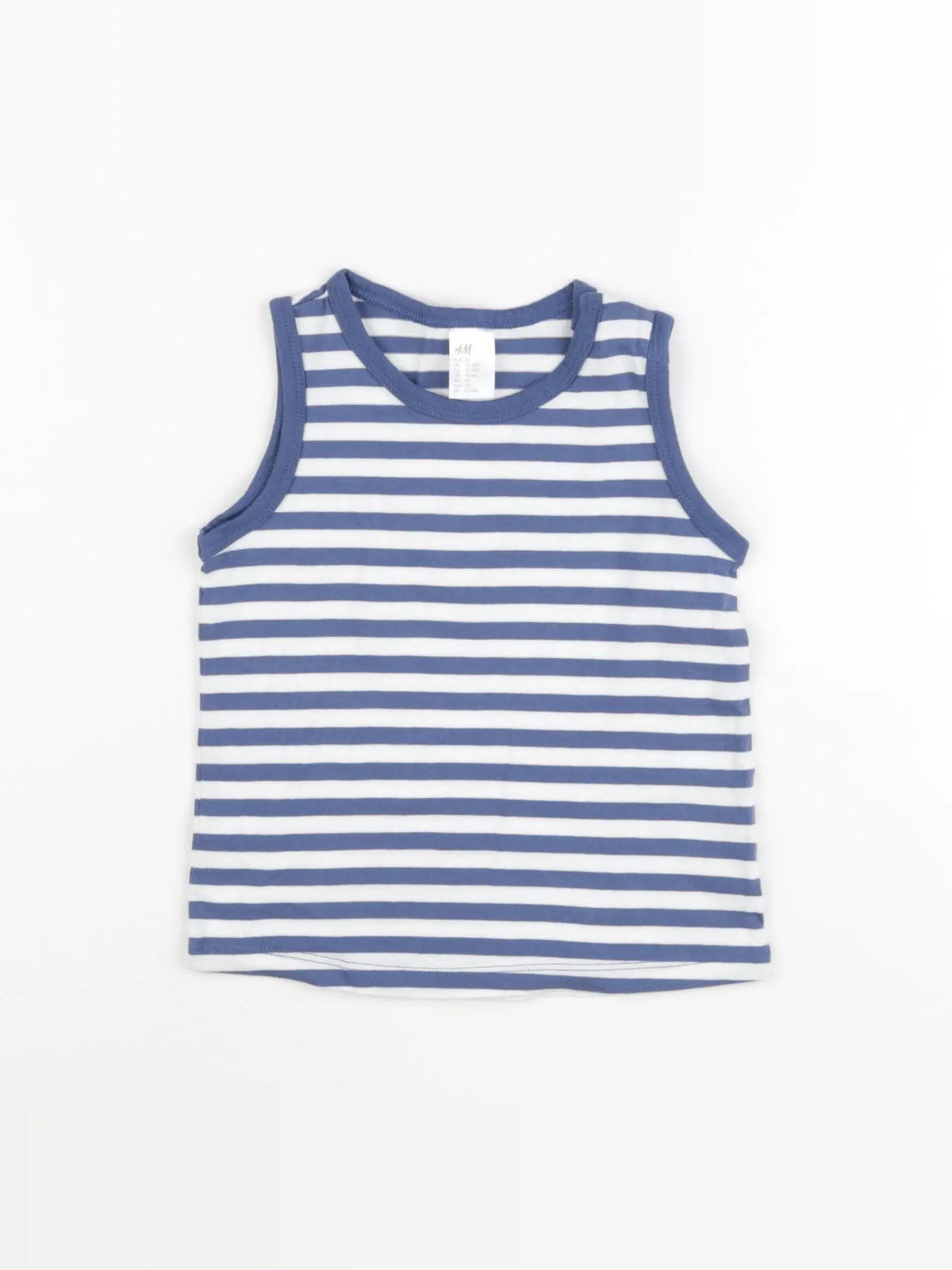 H&M - débardeur bleu - 12/18 mois