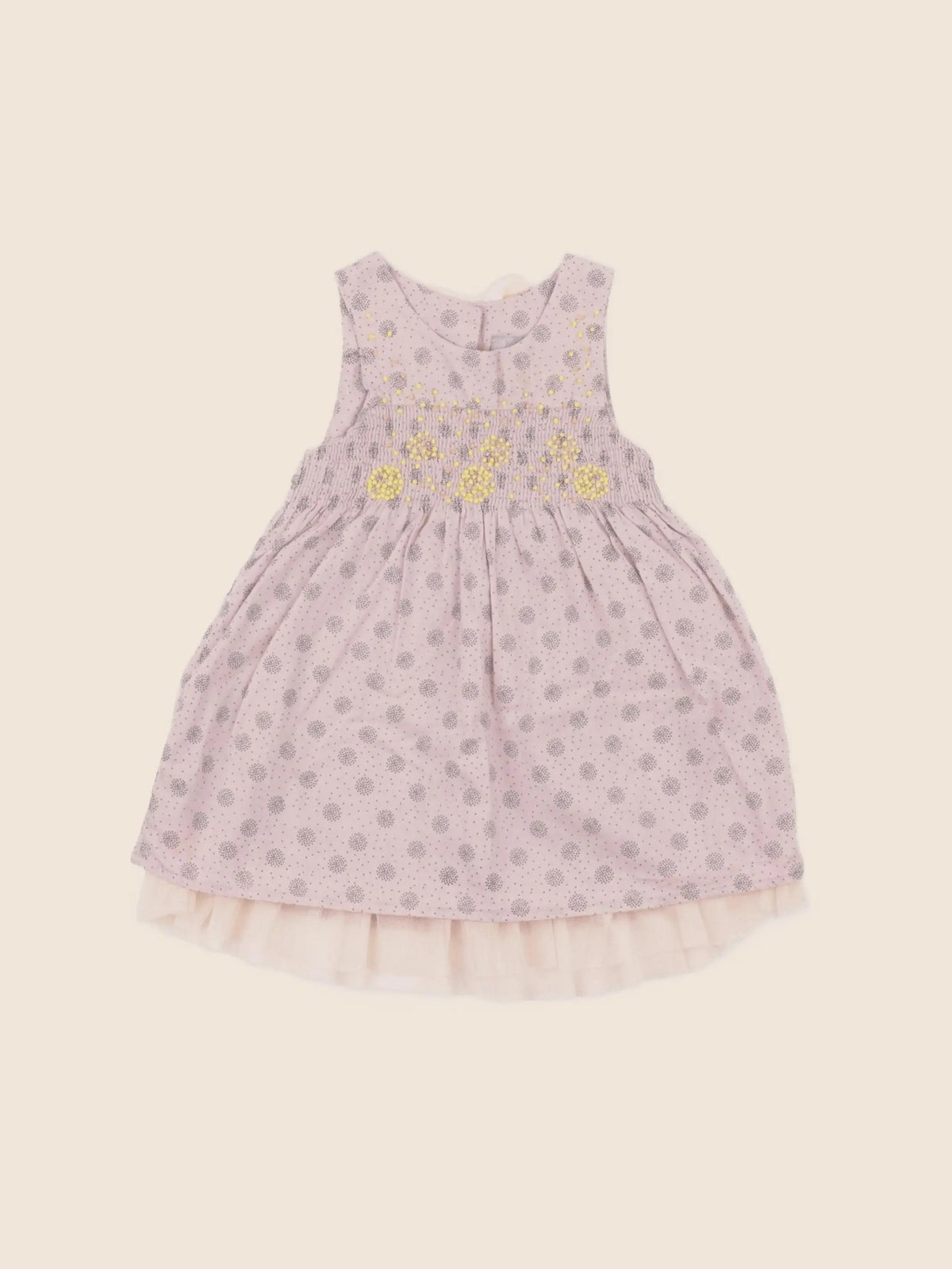 Tia Aina - robe rose, gris - 6 mois