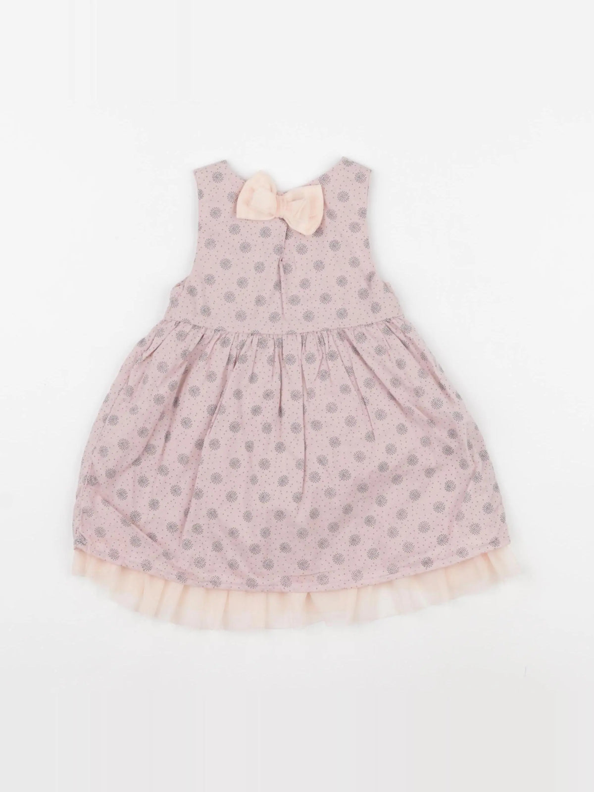 Tia Aina - robe rose, gris - 6 mois