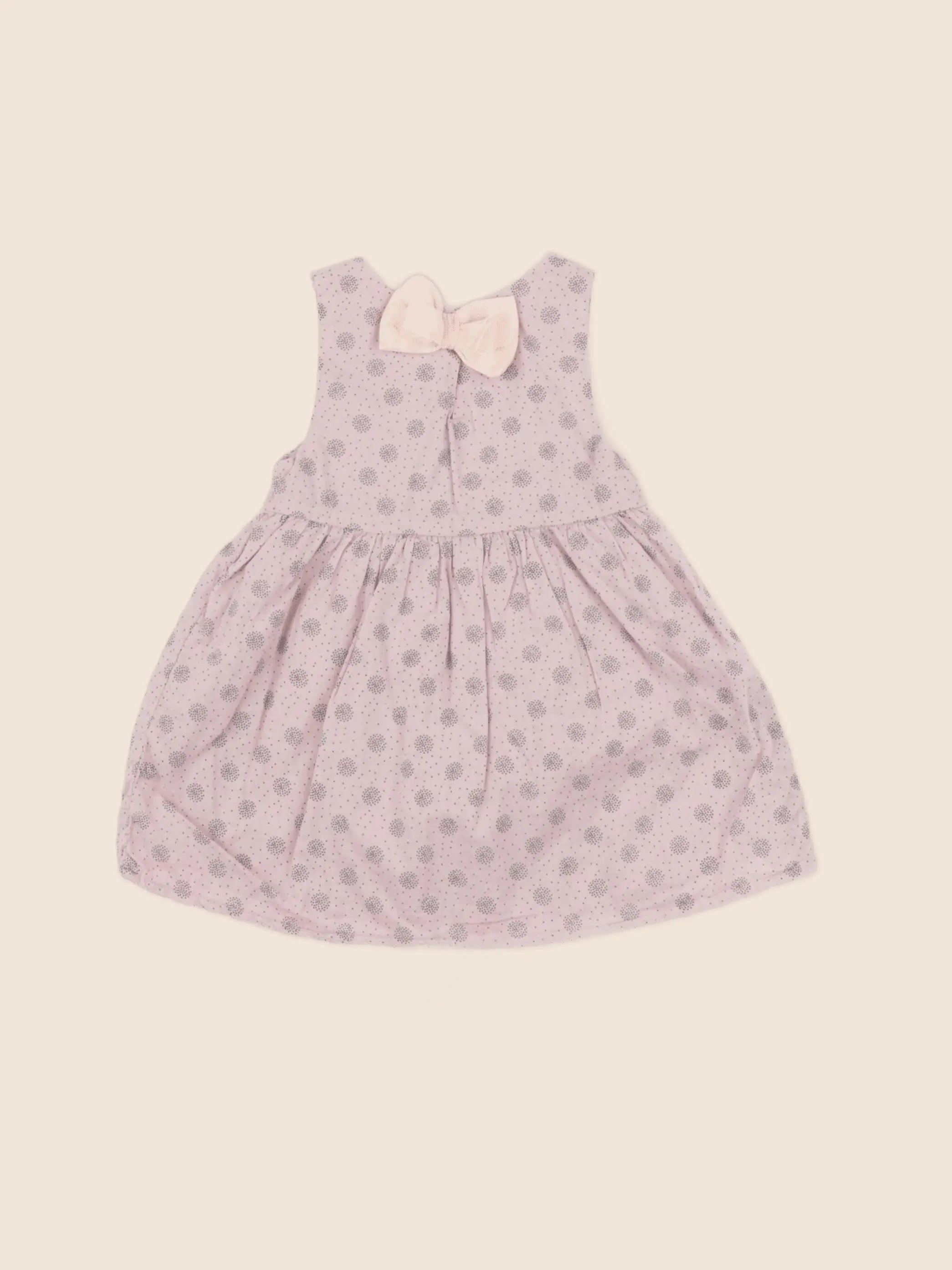 Tia Aina - robe rose, gris - 6 mois