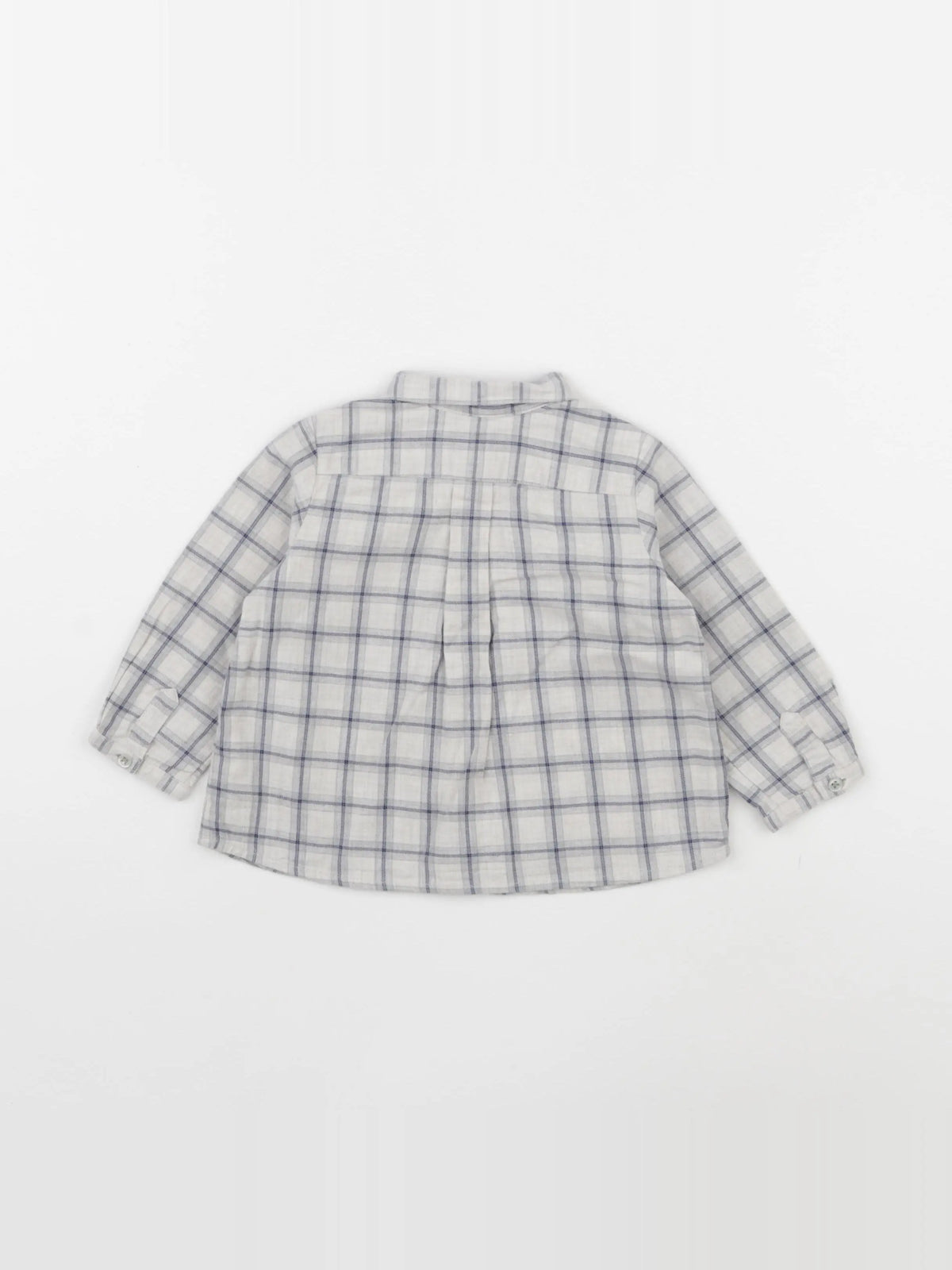 Bonpoint - blouse bleu, gris - 12 mois
