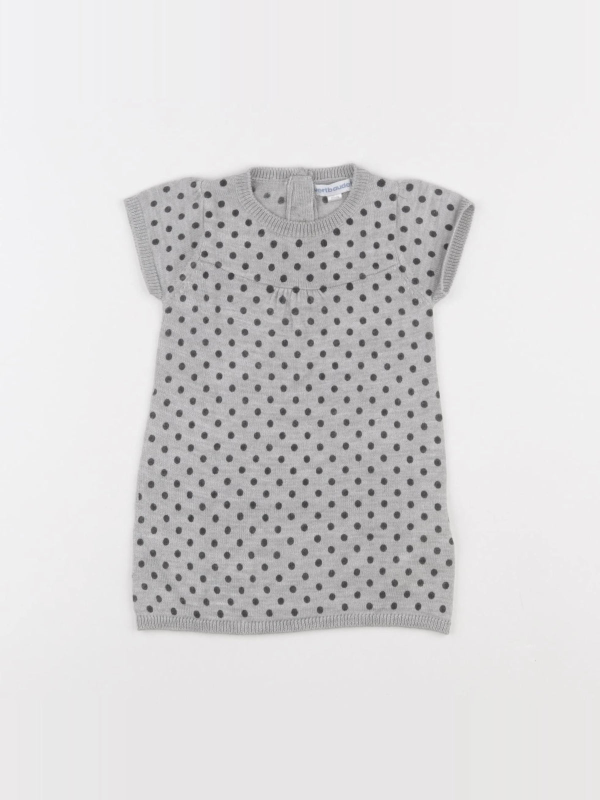Vertbaudet - robe gris - 6 mois
