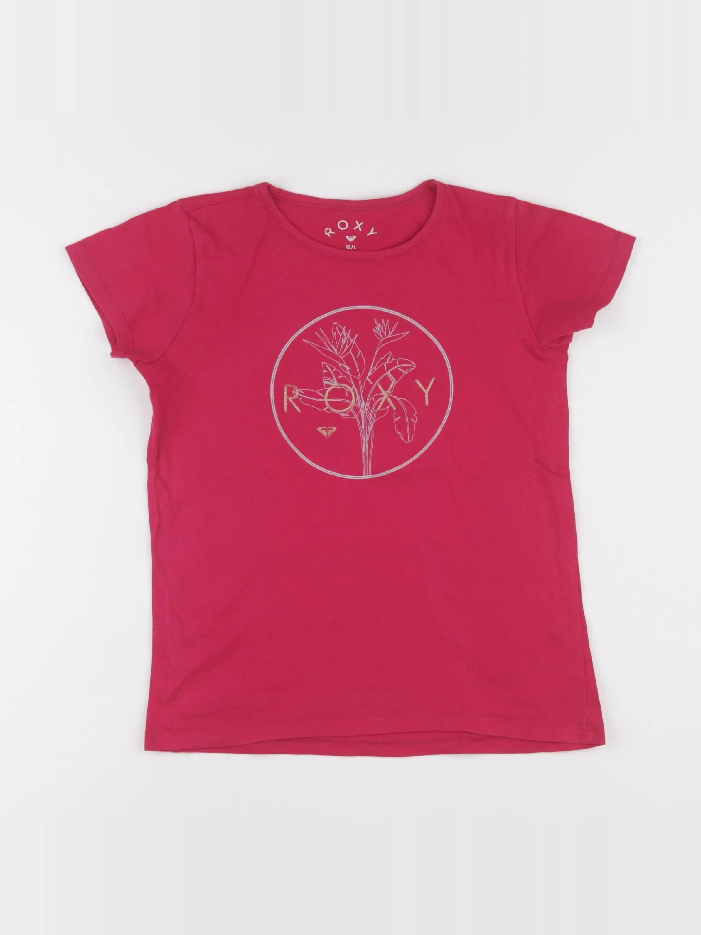 Roxy - tee-shirt rose - 12 ans