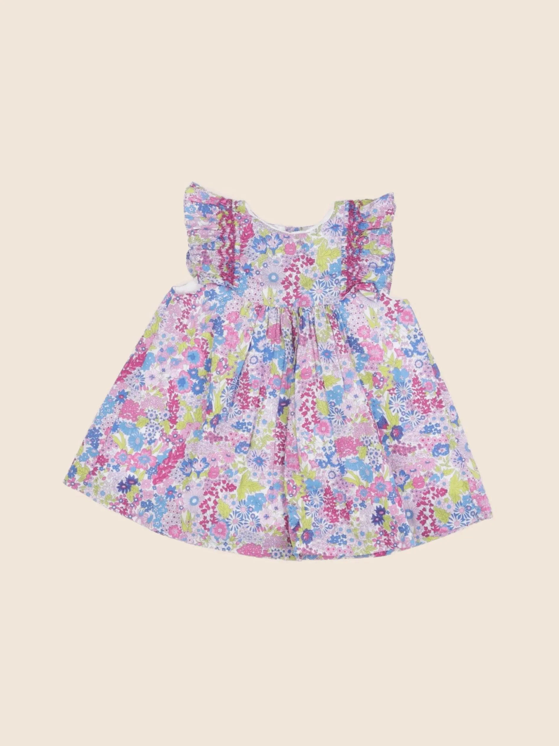 Jacadi - robe liberty multicolore - 3 mois