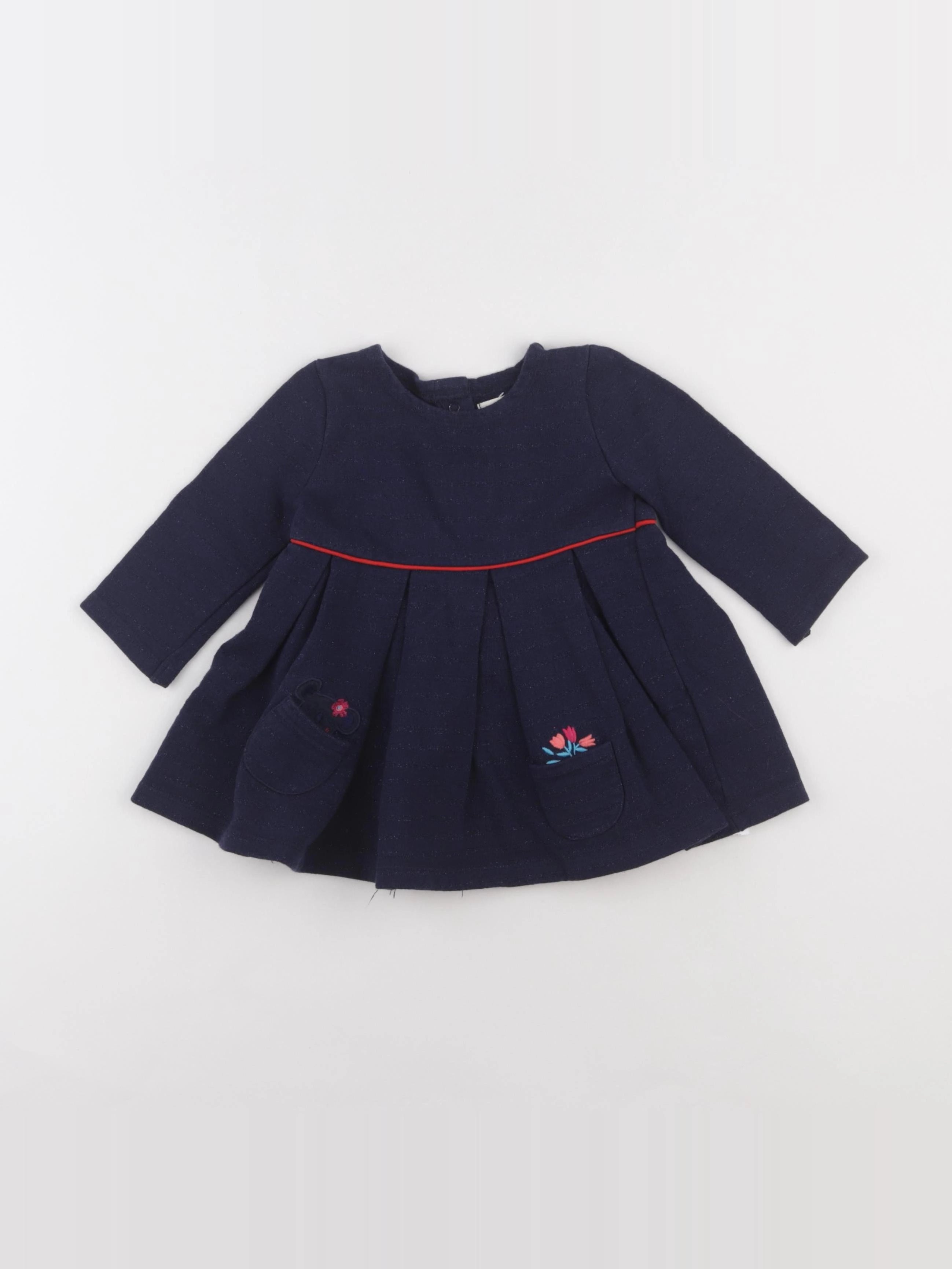 DPAM - robe bleu, argent - 12 mois