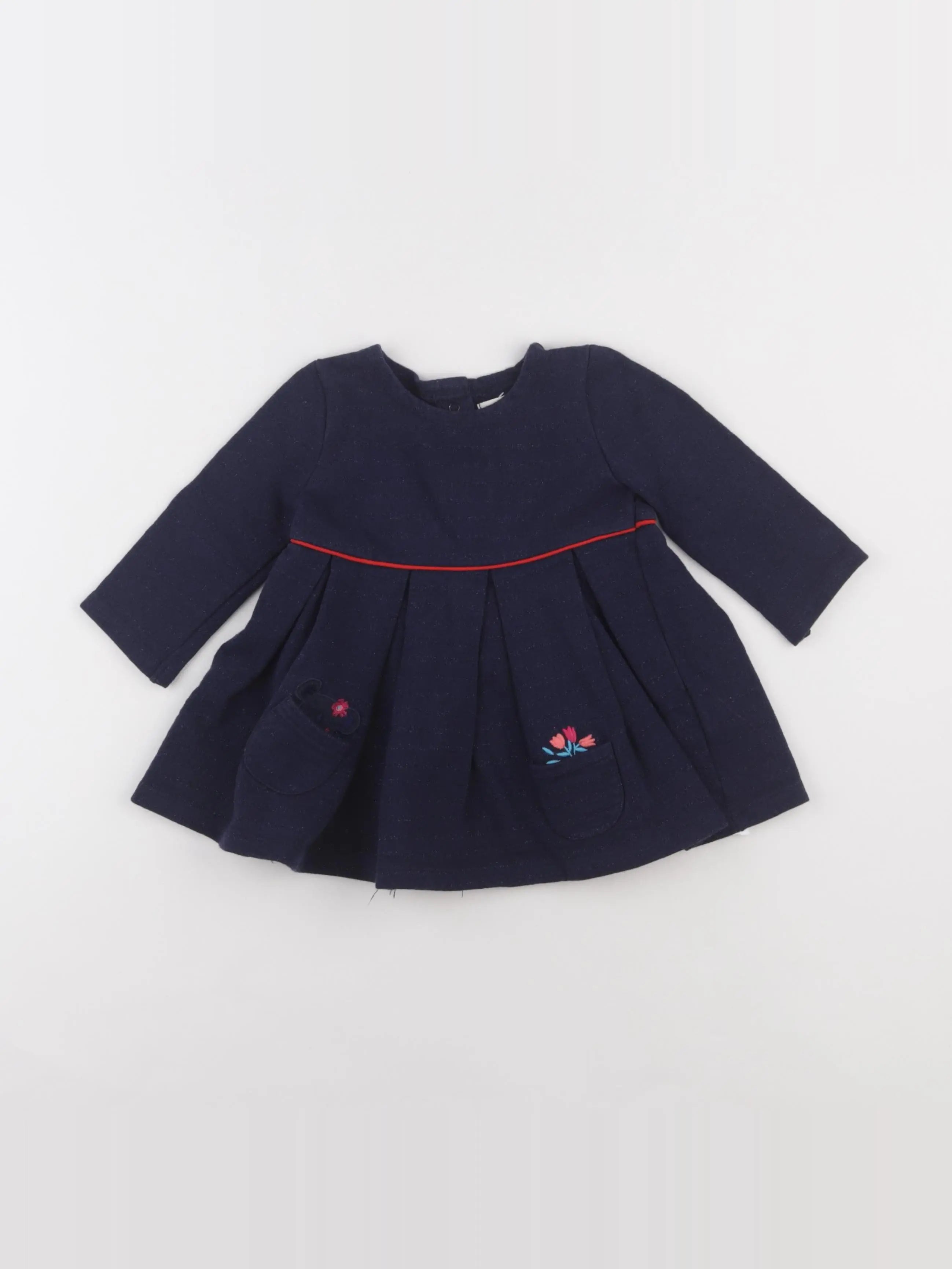 DPAM - robe bleu, argent - 12 mois