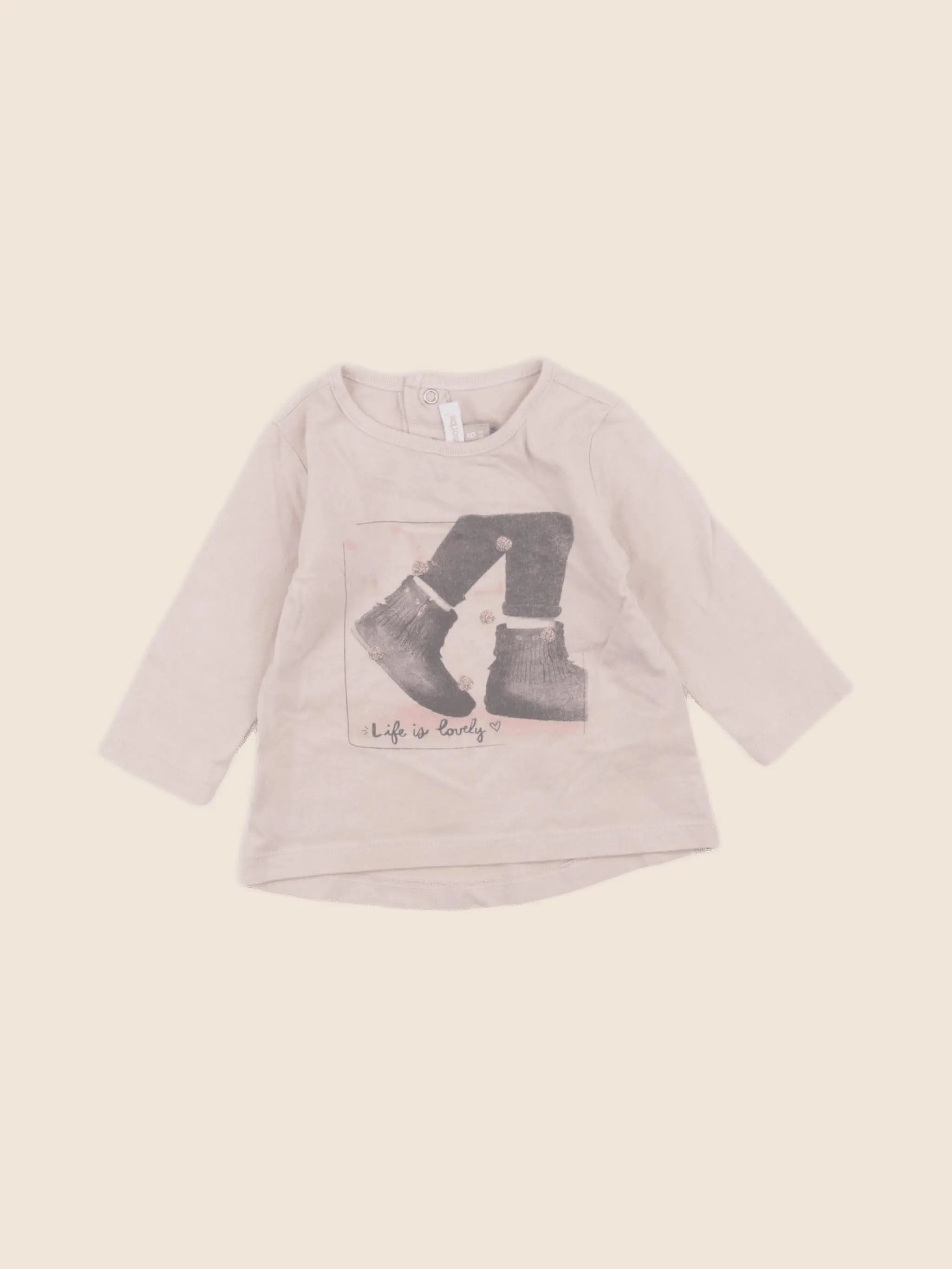Absorba - tee-shirt rose - 6 mois