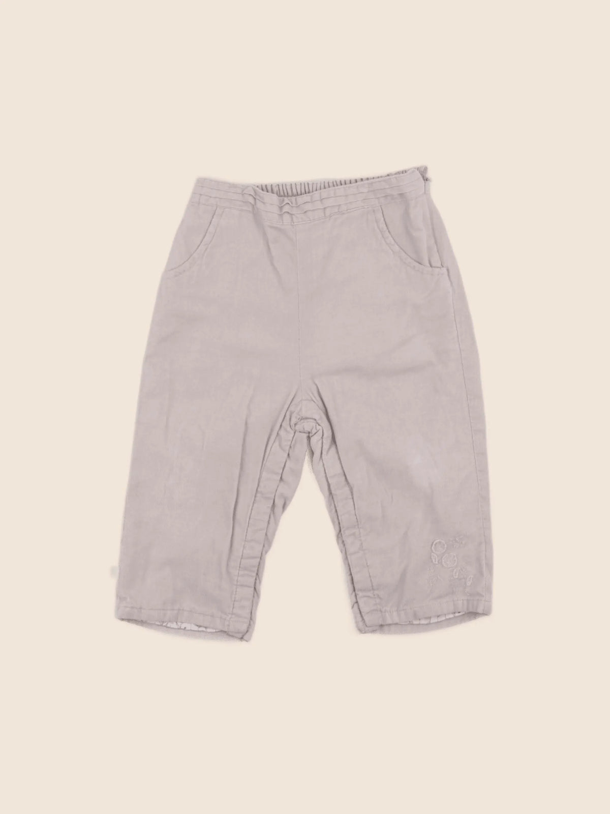 Obaïbi - pantalon beige - 12 mois
