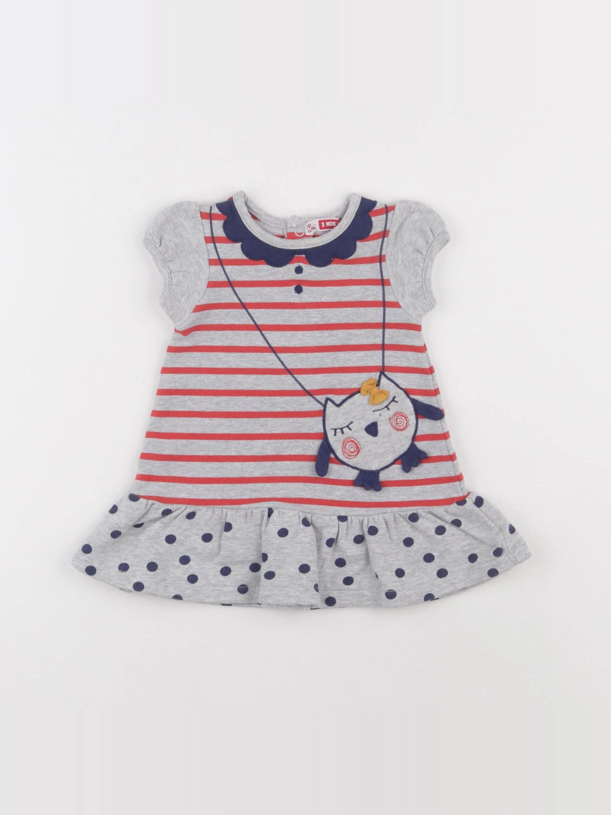 DPAM - robe gris - 3 mois