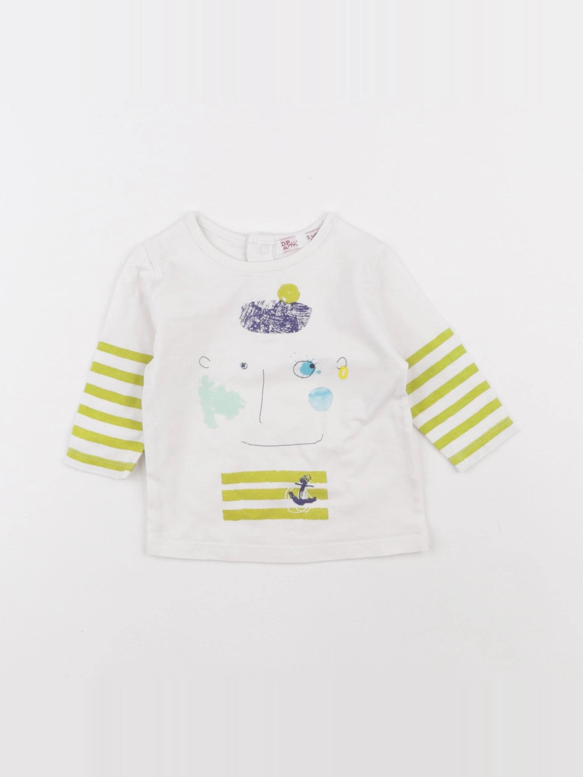 DPAM - tee-shirt blanc - 3 mois