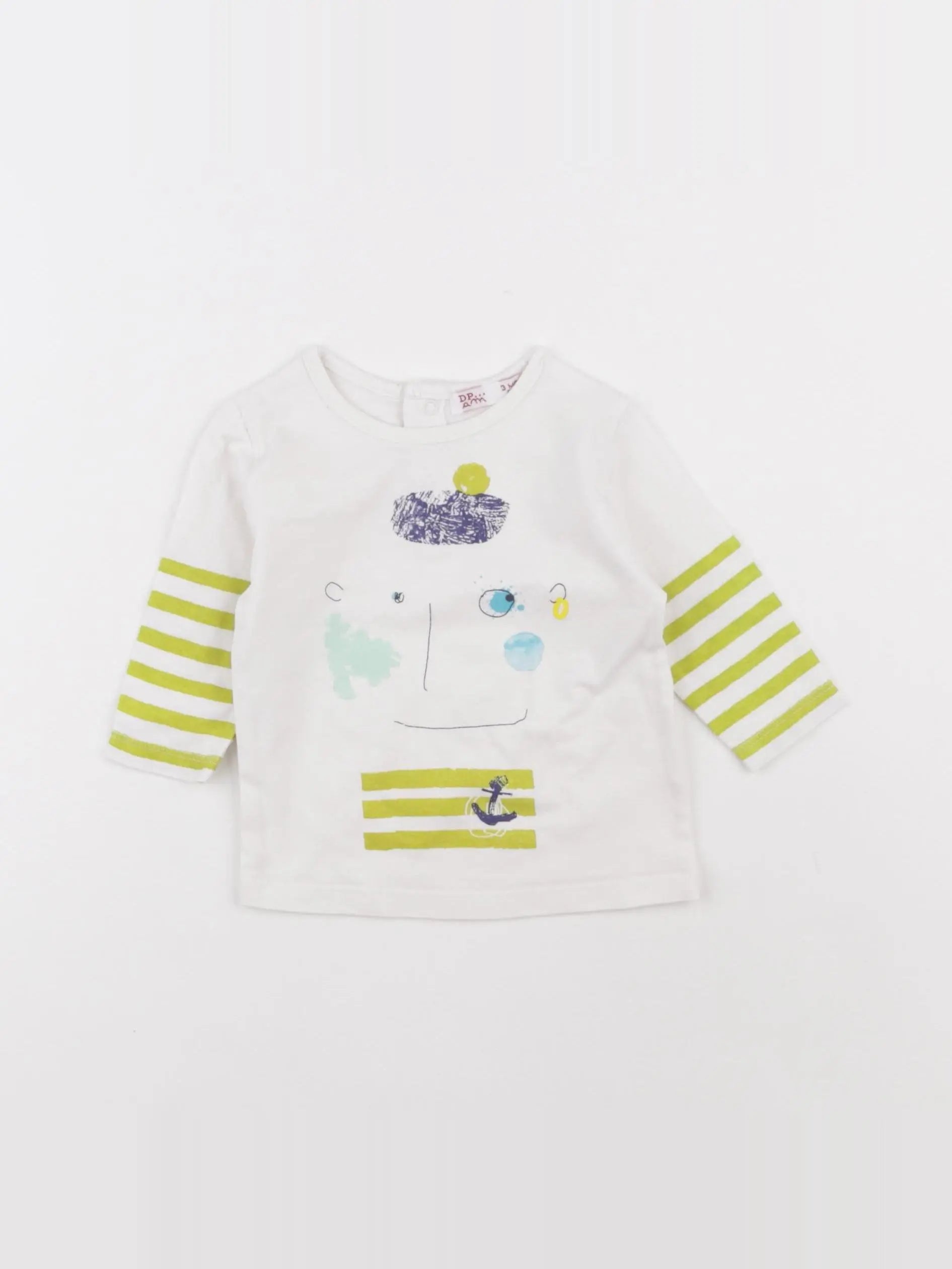 DPAM - tee-shirt blanc - 3 mois