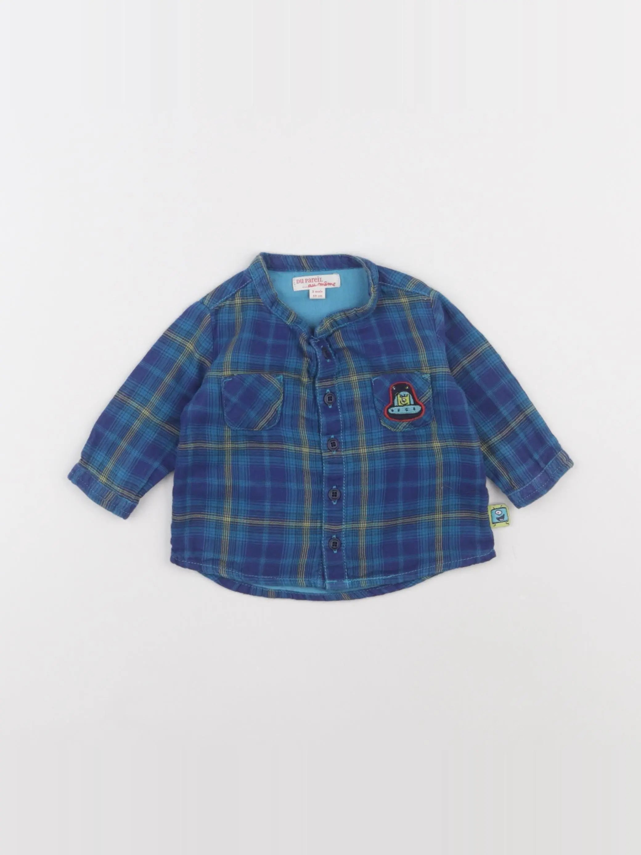 DPAM - chemise bleu - 3 mois