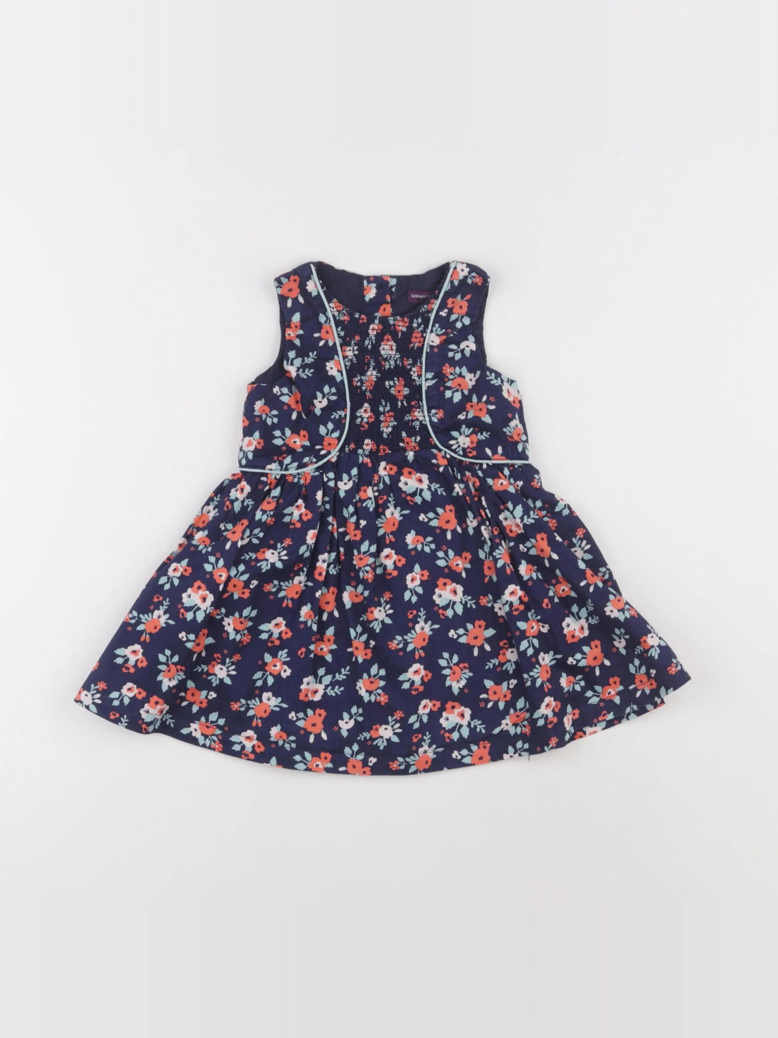 Sergent Major - robe bleu - 12 mois