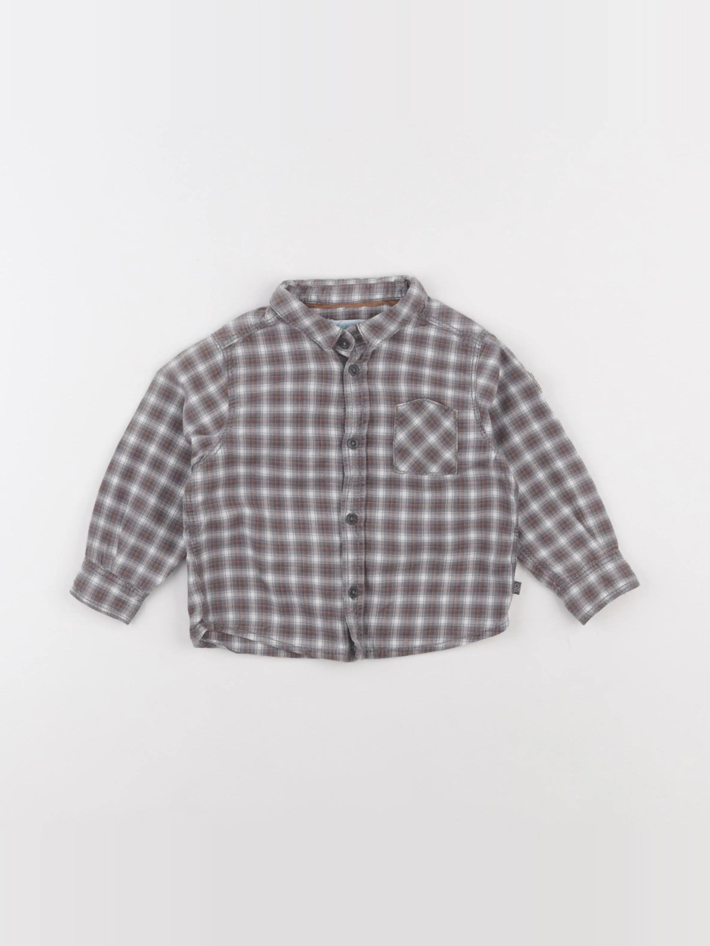 Obaïbi - chemise multicolore - 12 mois