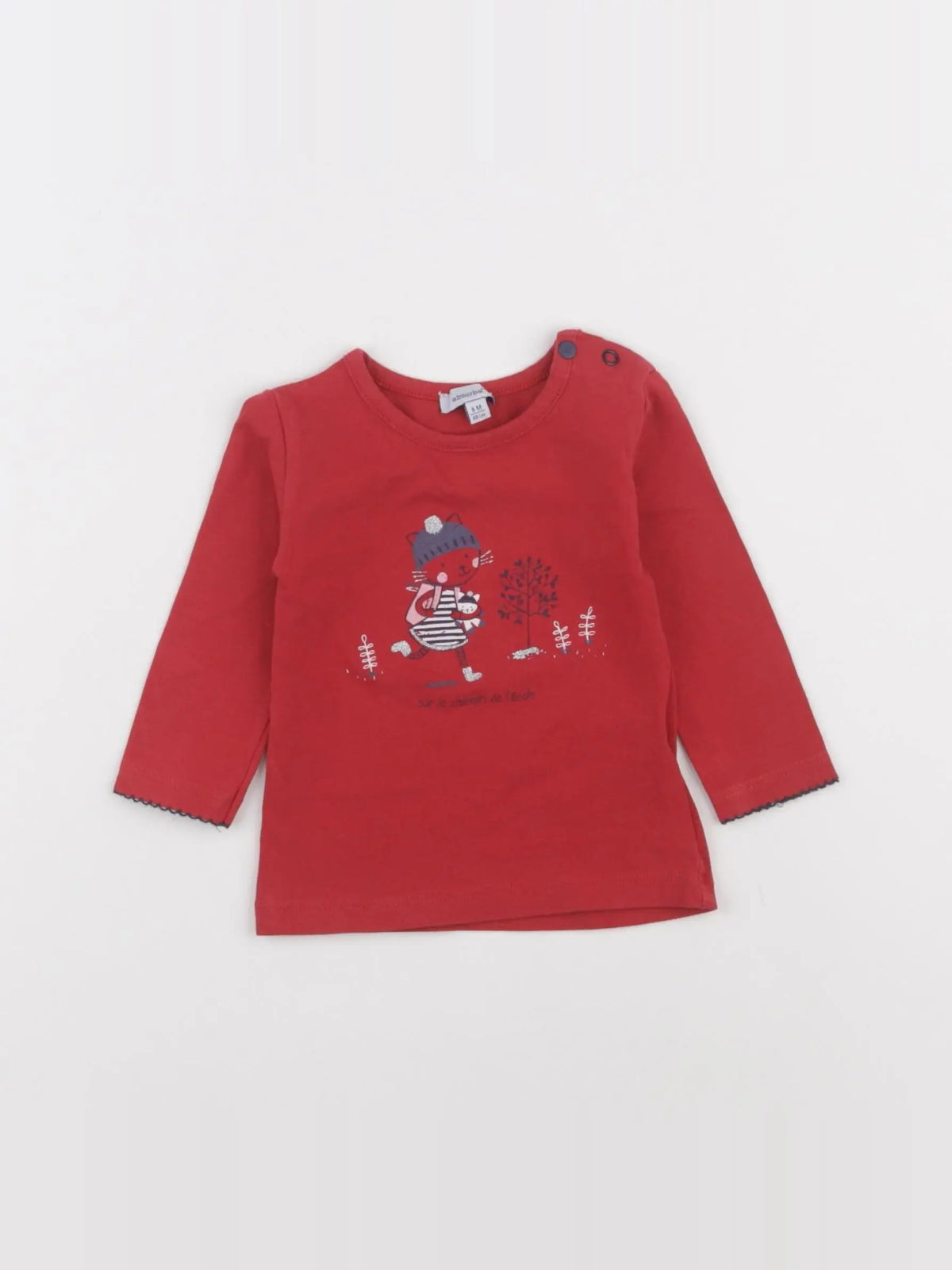 Absorba - tee-shirt rouge - 6 mois