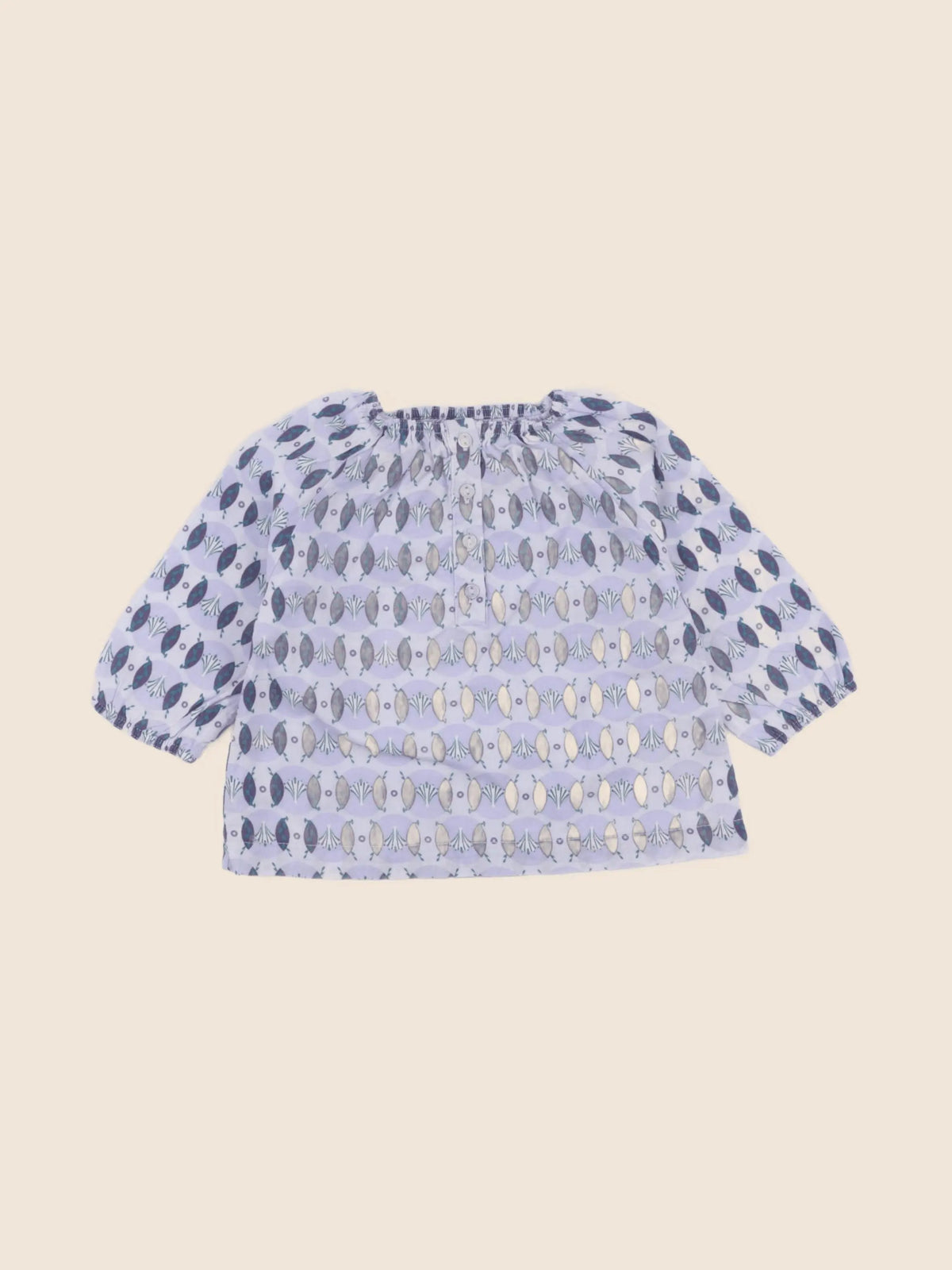 Obaïbi - blouse violet - 6 mois